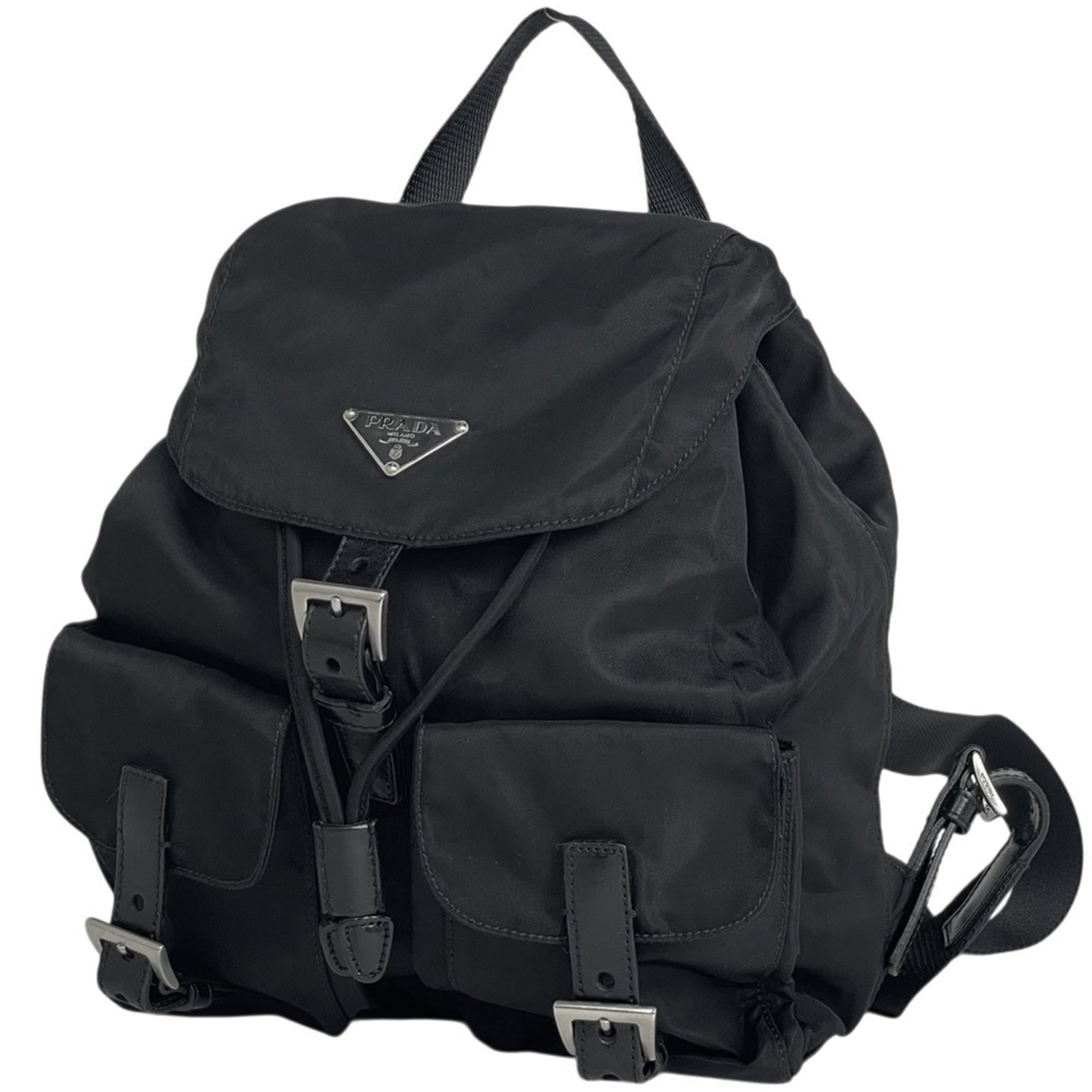 Nylon Leather Prada Backpack (1 of 7)