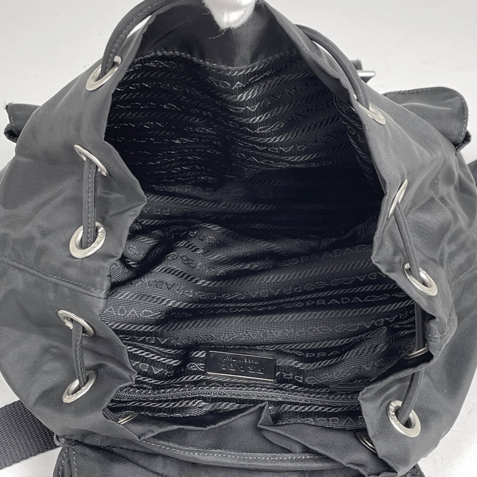 Nylon Leather Prada Backpack - 7