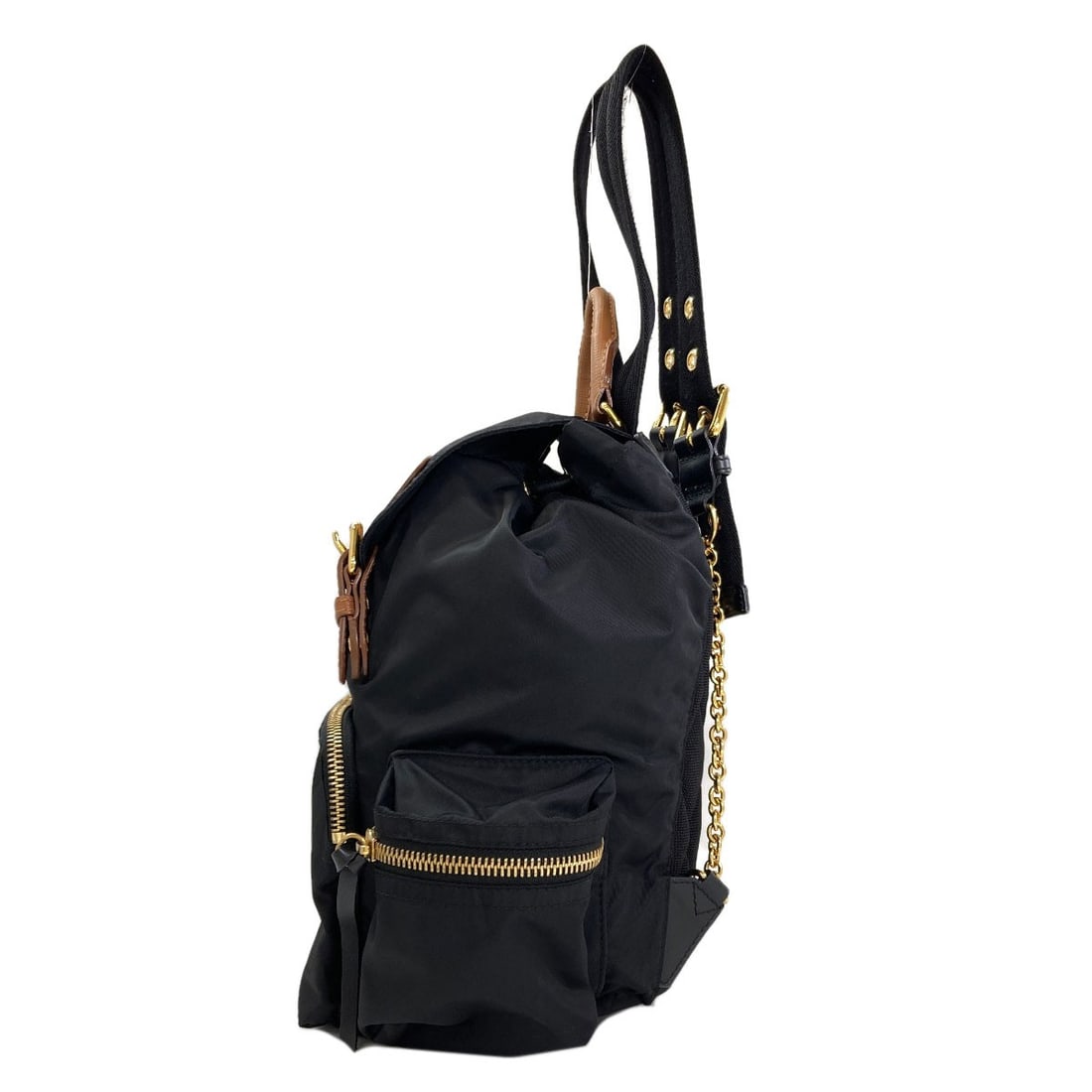 Backpack Nylon Daypack Burberry Logo - 3