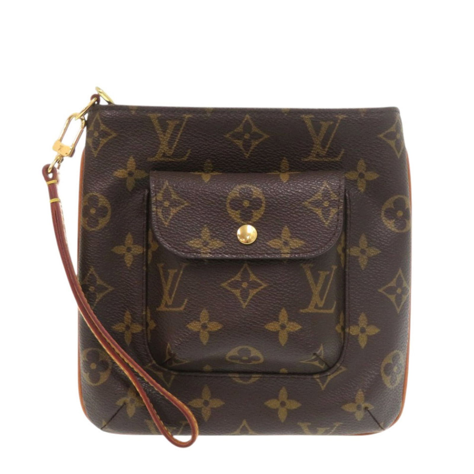 Monogram pouch by Louis Vuitton: Monogram pouch by Louis Vuitton Monogram pouch by Louis Vuitton, crafted in classic brown monogram pattern, features a timeless design with precise dimensions at 17cm x 16cm x 3cm. Made from high-qual