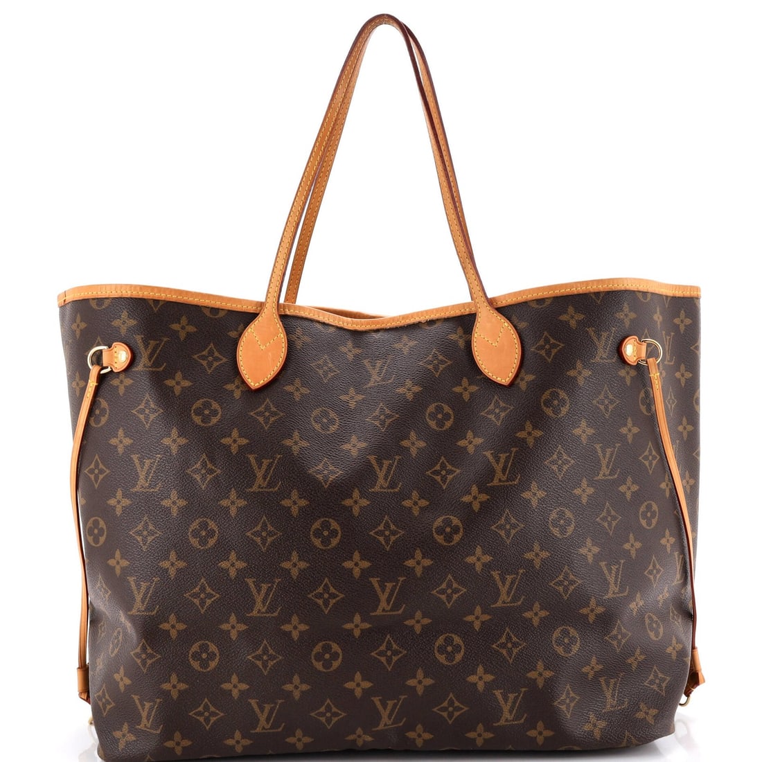 Canvas GM Monogram Neverfull Tote Vuitton Louis: Canvas GM Monogram Neverfull Tote Vuitton Louis Canvas GM Monogram Neverfull Tote Vuitton Louis in Brown, featuring a classic design with a canvas exterior and gold hardware. This iconic tote boasts