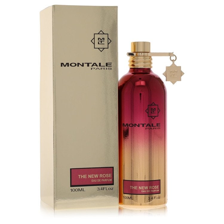 Montale The New Rose by Montale Eau De Parfum Spray 3.4 oz: Montale The New Rose by Montale Eau De Parfum Spray 3.4 oz Fresh and fruity floral oriental composition with Italian lemon, ripe peach, and tart-sweet black currant opening the scent, mingling with