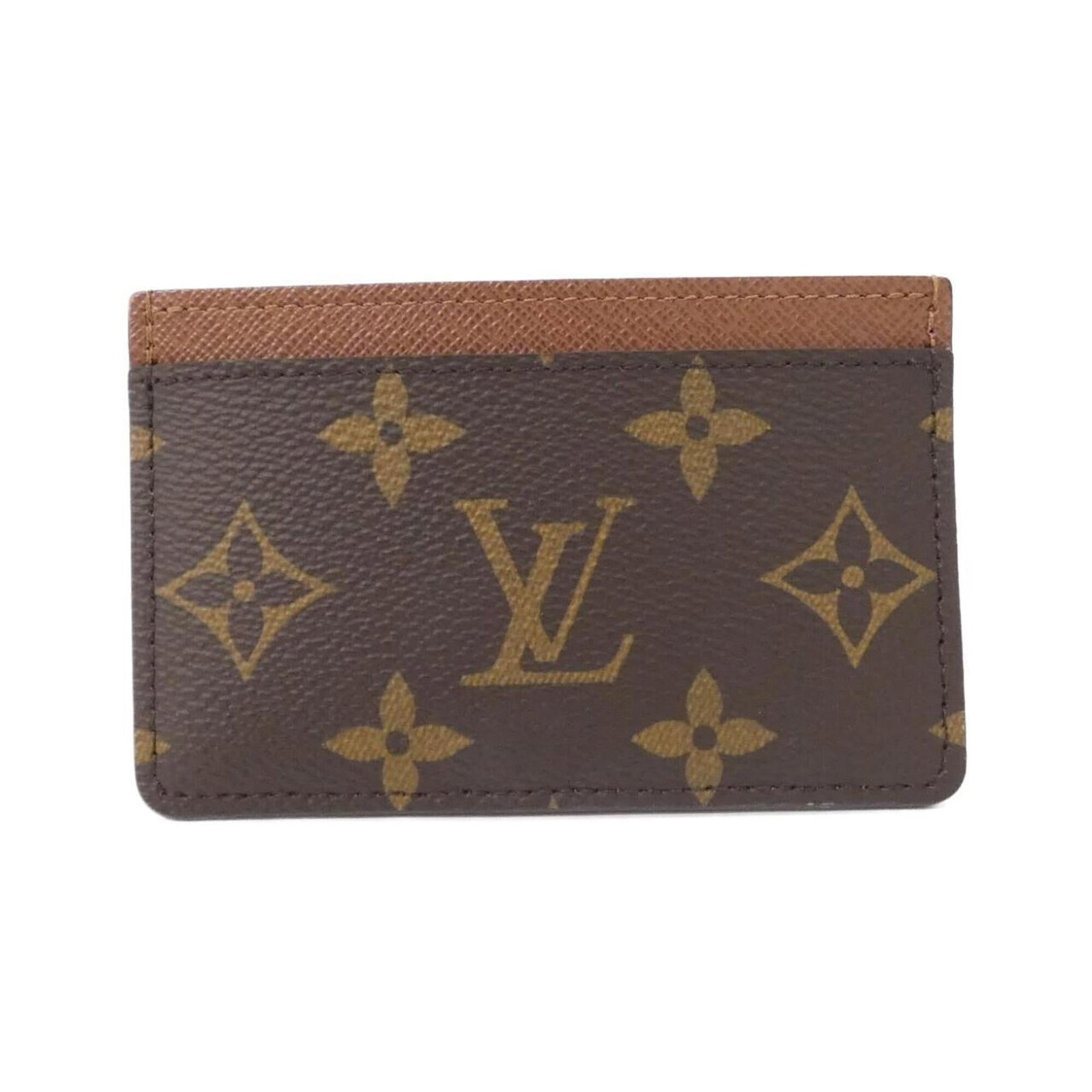 Canvas Coated Business Card Case Louis Vuitton: Canvas Coated Business Card Case Louis Vuitton Coated canvas material provides a durable and stylish finish for the Louis Vuitton Monogram business card case. Measuring 7cm x 11cm x 5mm, this compact 