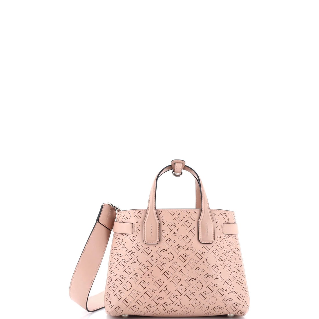 Perforated leather small tote from Burberry banner (1 of 7)