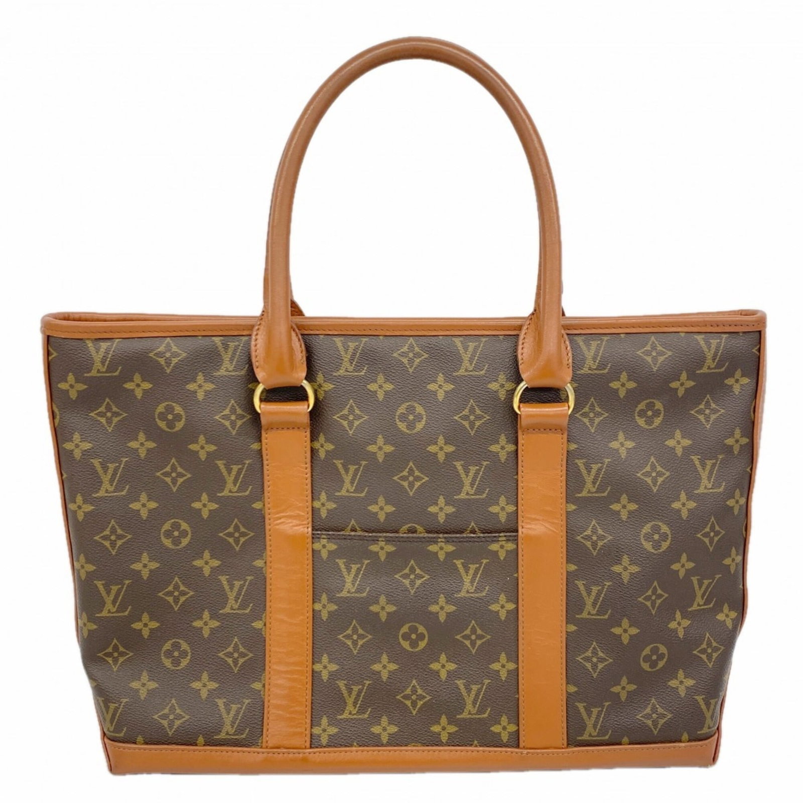 Louis Vuitton Tote Bag: Louis Vuitton Tote Bag Brown Louis Vuitton Tote Bag with dimensions 30cm x 41cm x 10cm, perfect for everyday use. This classic tote bag features the iconic monogram pattern and durable design that has