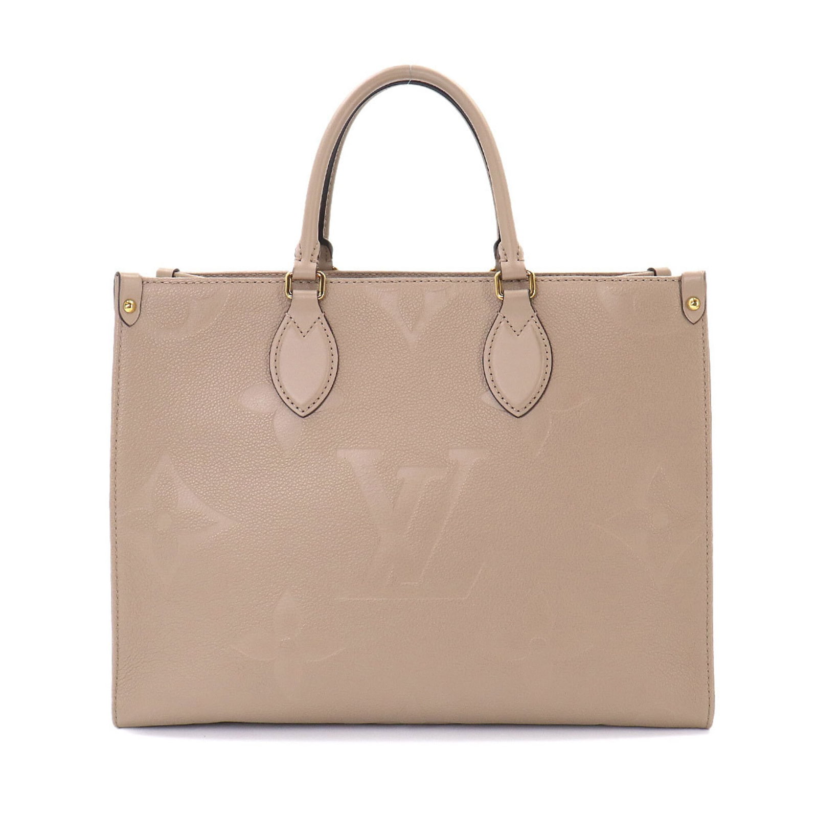 Handbag tote bag monogram Louis Vuitton: Handbag tote bag monogram Louis Vuitton Monogram Empreinte Louis Vuitton tote bag boasts the iconic Tourterelle color, adding a touch of elegance to your daily essentials. This stylish handbag