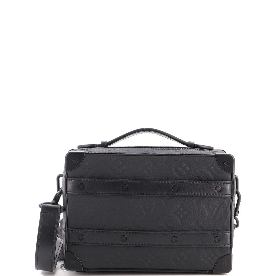 Louis Vuitton Handle Soft Trunk Bag Monogram Taurillon Leather: Louis Vuitton Handle Soft Trunk Bag Monogram Taurillon Leather Soft and stylish, this Louis Vuitton Handle Soft Trunk Bag boasts the iconic Monogram Taurillon Leather design in sleek black. With its