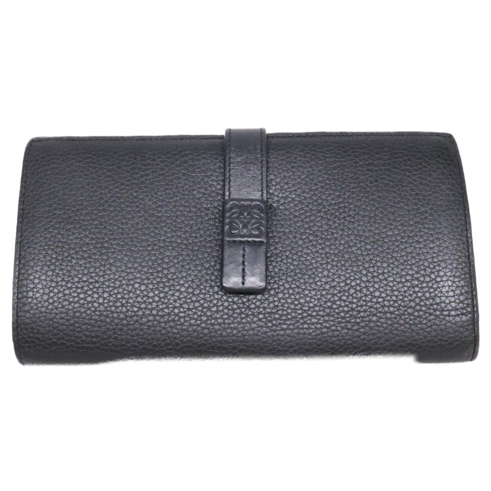 Long Wallet Bi Fold Leather: Long Wallet Bi Fold Leather Long wallet with bi-fold design made from high-quality black leather, measuring 9cm x 17.5cm x 1.5cm. This sleek and compact accessory features a classic style that suits e