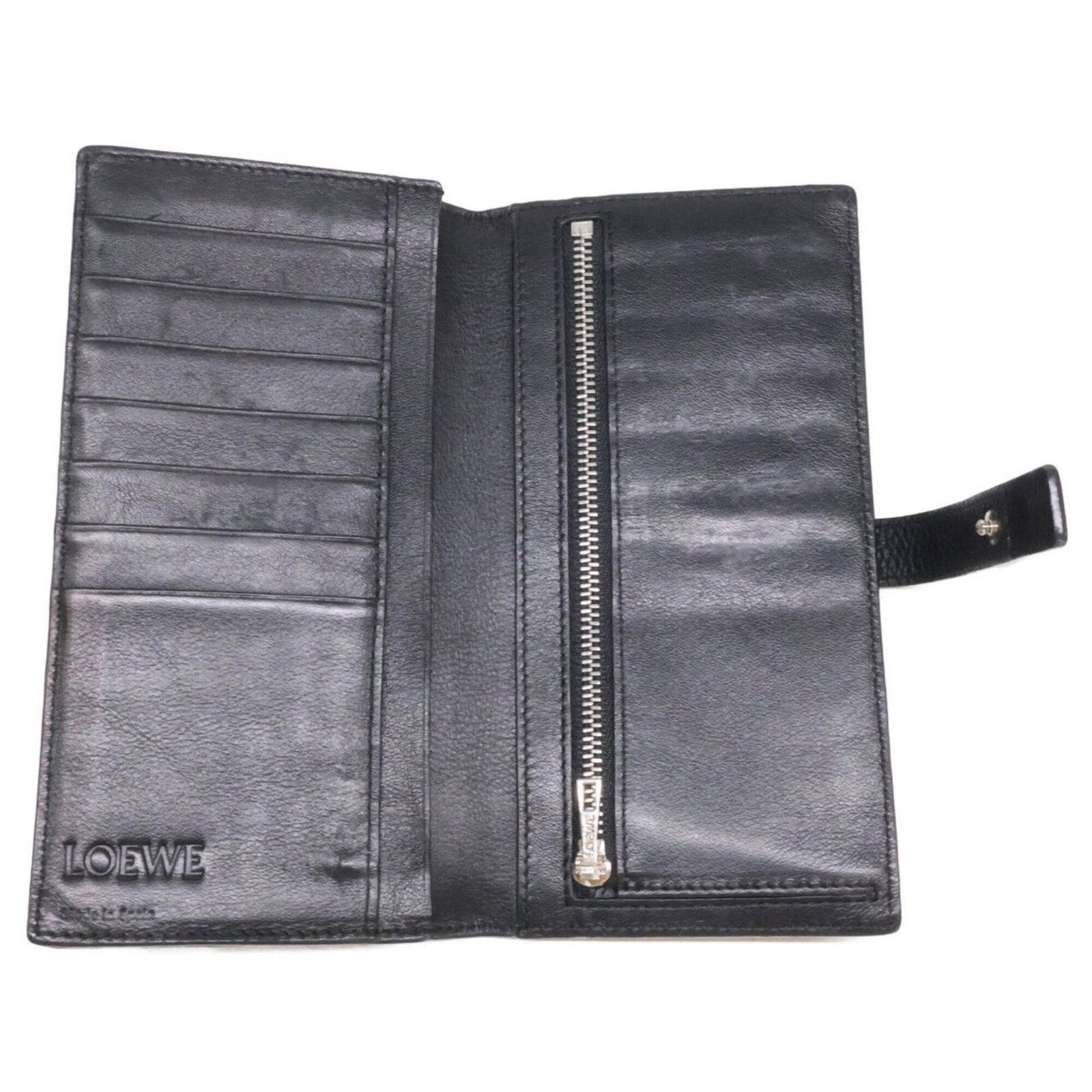Long Wallet Bi Fold Leather - 7