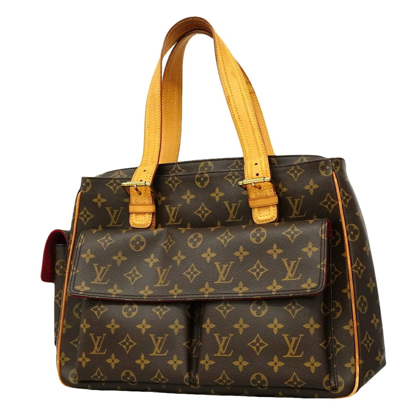 Louis Vuitton Tote Bag: Louis Vuitton Tote Bag Brown Louis Vuitton Tote Bag, 27cm x 37cm x 12cm. This classic tote bag features the iconic monogram pattern and a sturdy design that makes it perfect for everyday use. Its spac