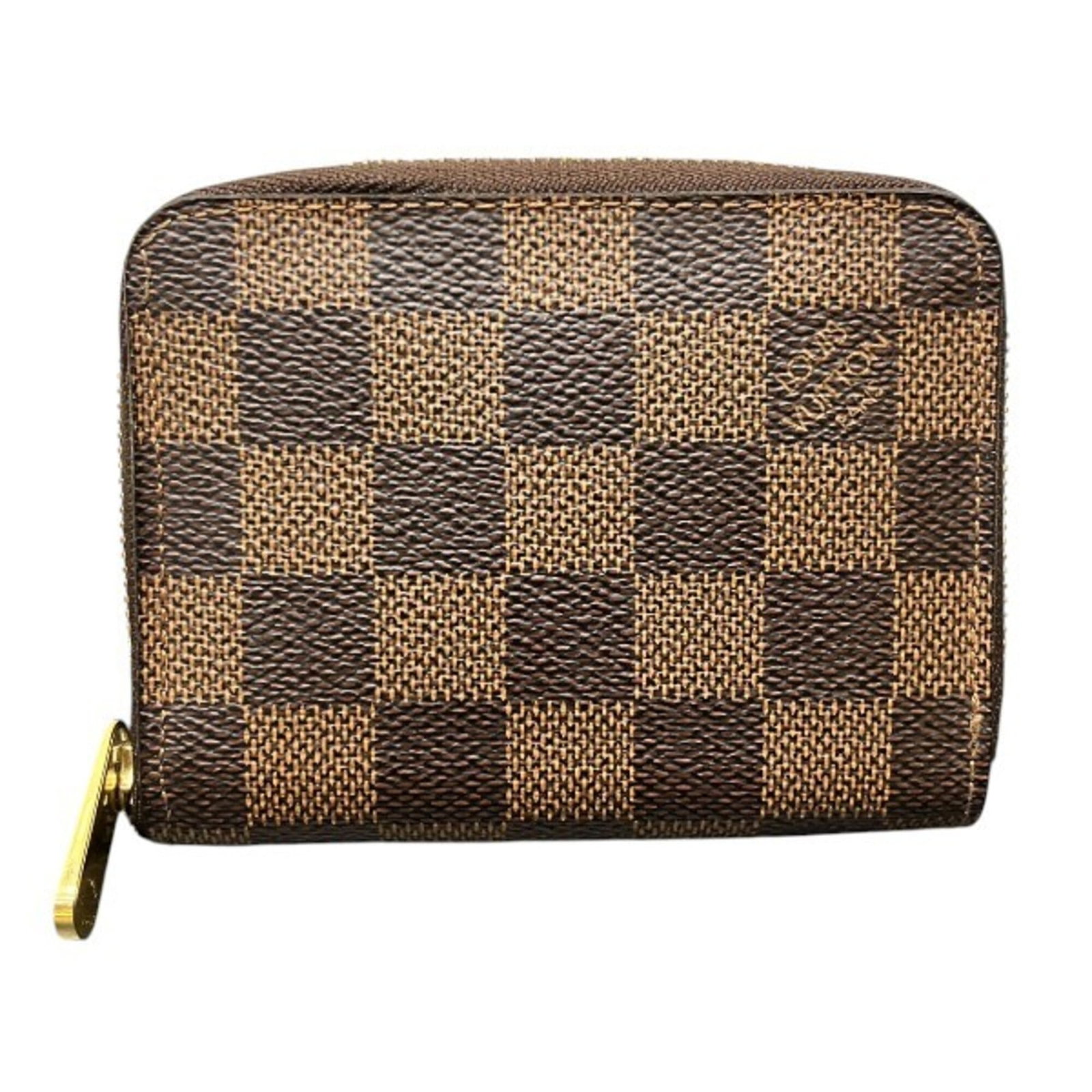 Coin purse from Louis Vuitton: Coin purse from Louis Vuitton The Louis Vuitton coin purse boasts classic brown hues and sleek dimensions, measuring 11cm x 8cm x 2cm. Its compact size makes it a convenient accessory for daily use.