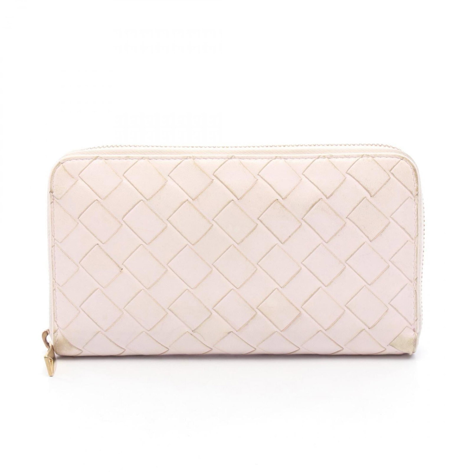 Veneta Bottega Long Intrecciato Bi Fold Wallet: Veneta Bottega Long Intrecciato Bi Fold Wallet Intrecciato woven in pink, the Veneta Bottega Long Intrecciato Bi Fold Wallet boasts a sleek design with a bi-fold layout. Made from high-quality