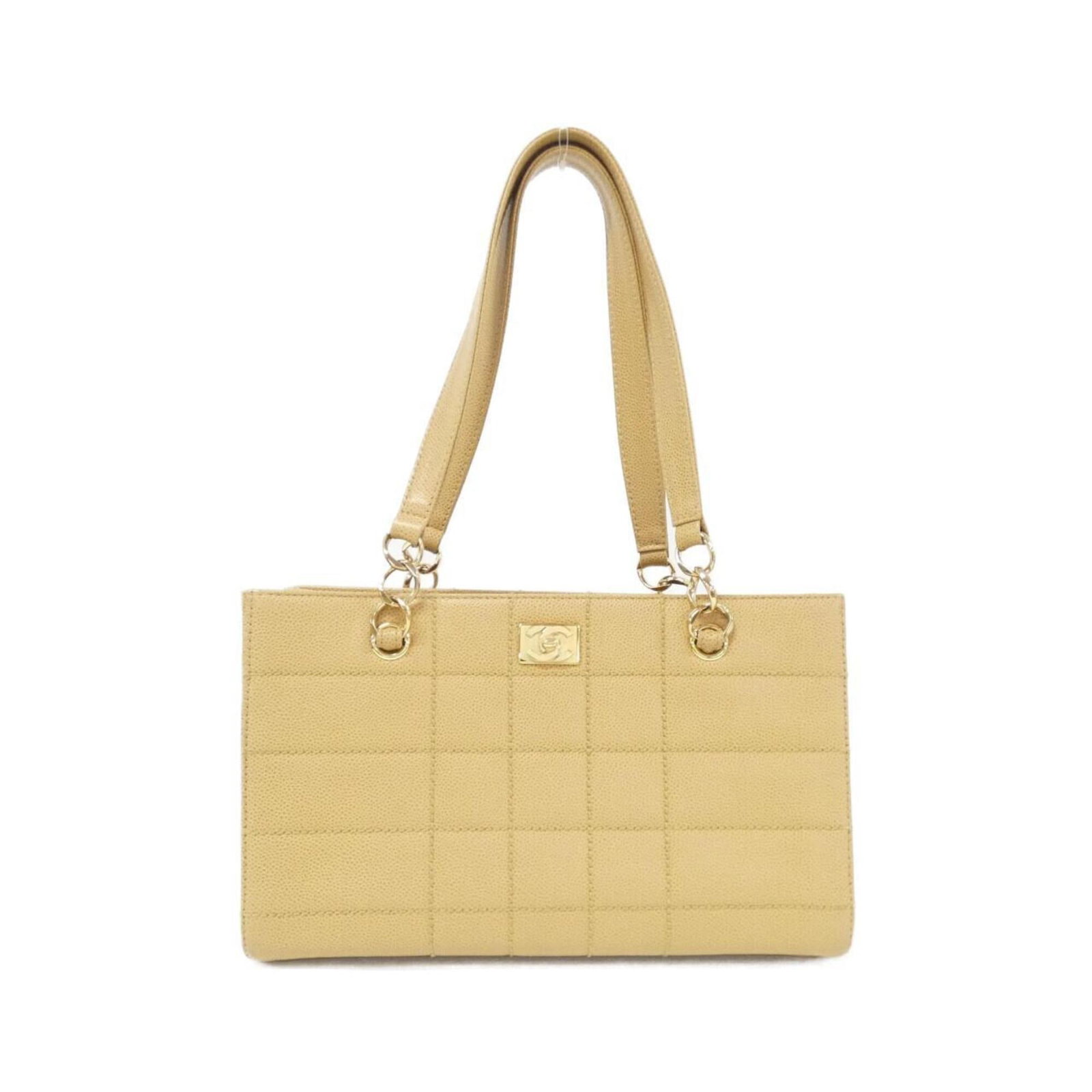 Handbag of Chanel: Handbag of Chanel Chanel's iconic design is showcased in this classic beige handbag, measuring 20cm x 32.5cm x 10cm. The timeless combination of style and functionality makes it a sought-after