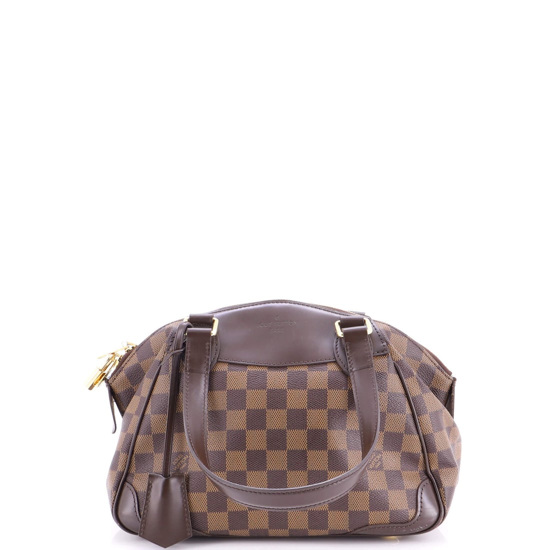 Damier PM Louis Vuitton Verona Handbag: Damier PM Louis Vuitton Verona Handbag The Damier PM Louis Vuitton Verona Handbag features a classic canvas-coated exterior in brown, with a signature Damier PM pattern. Measuring 8" tall and 11"