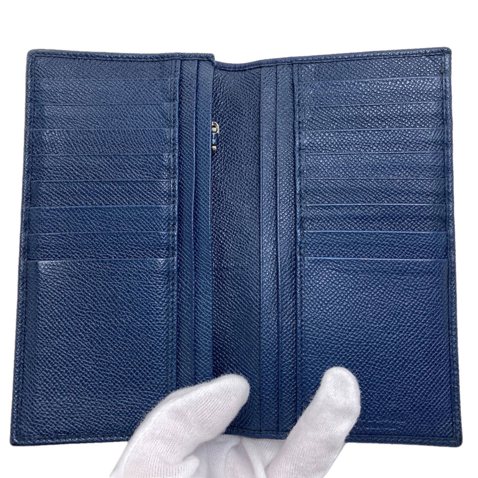 Long Bi fold Wallet Leather - 4