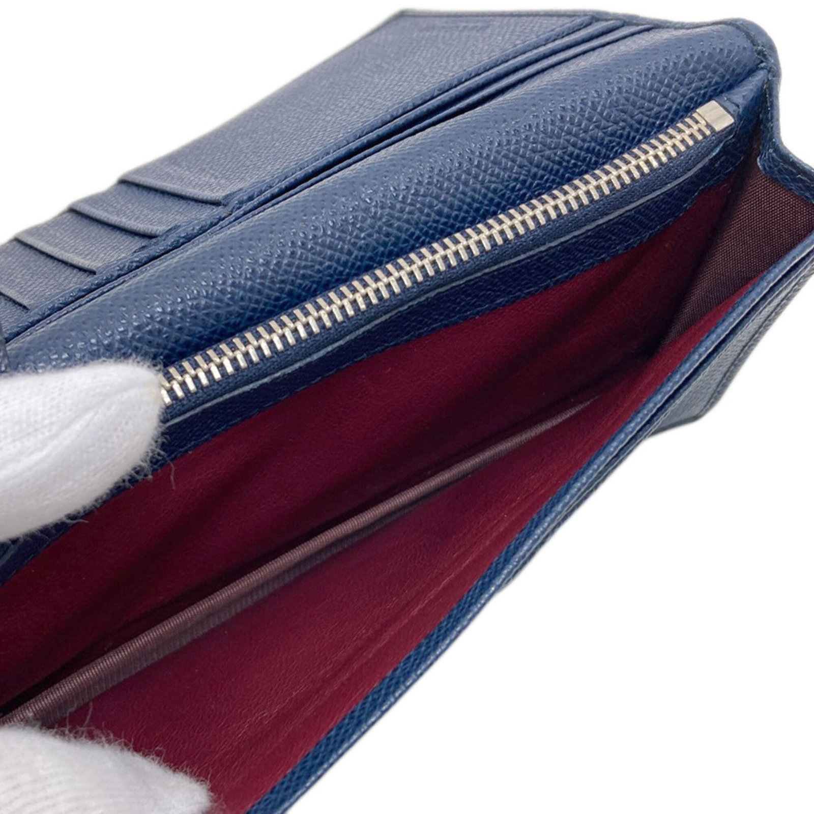 Long Bi fold Wallet Leather - 5