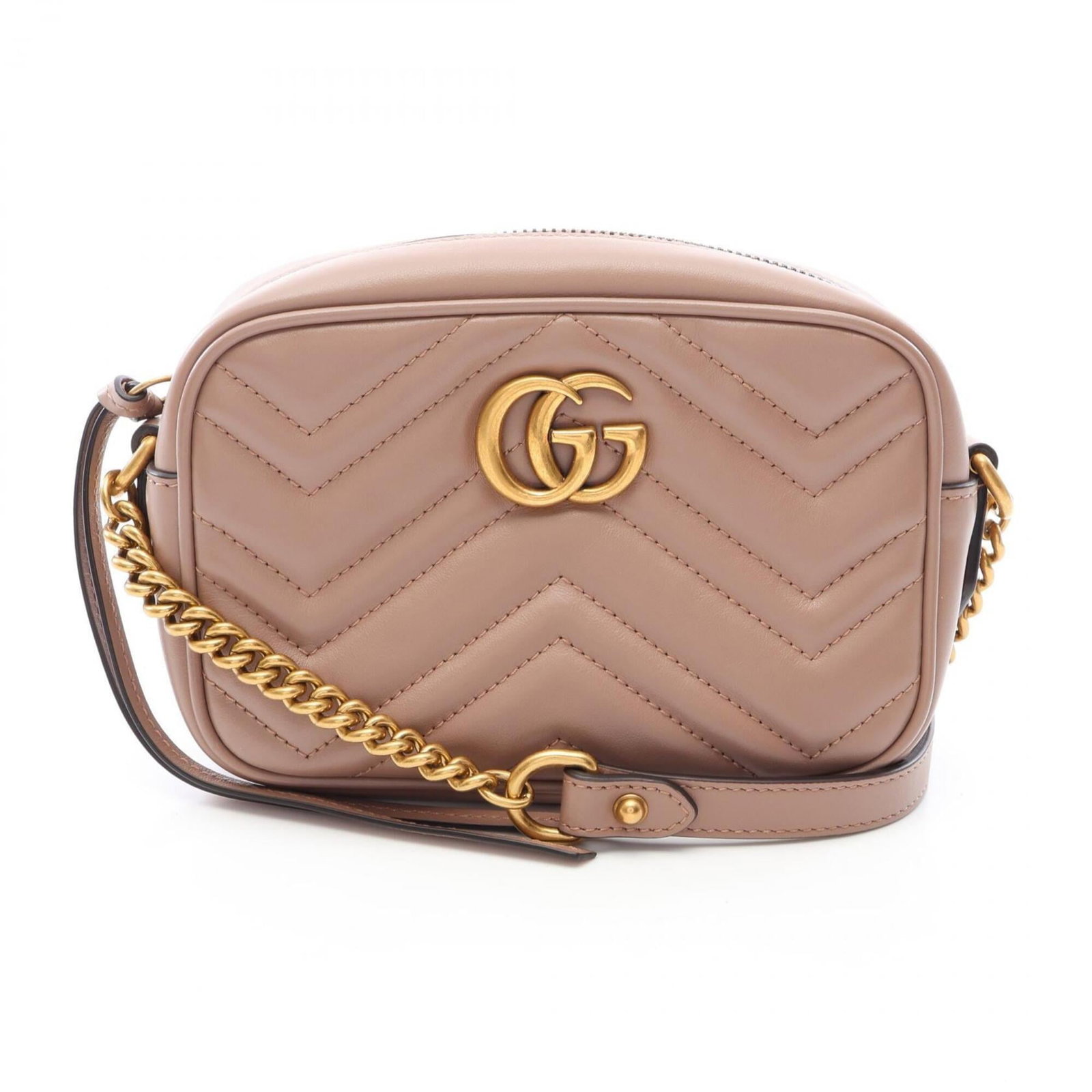 Gucci Handbag Shoulder Bag Leather: Gucci Handbag Shoulder Bag Leather Gucci's iconic shoulder bag boasts sleek lines and a timeless beige leather finish, measuring 12cm x 17cm x 5.5cm in size. Crafted from high-quality leather, this
