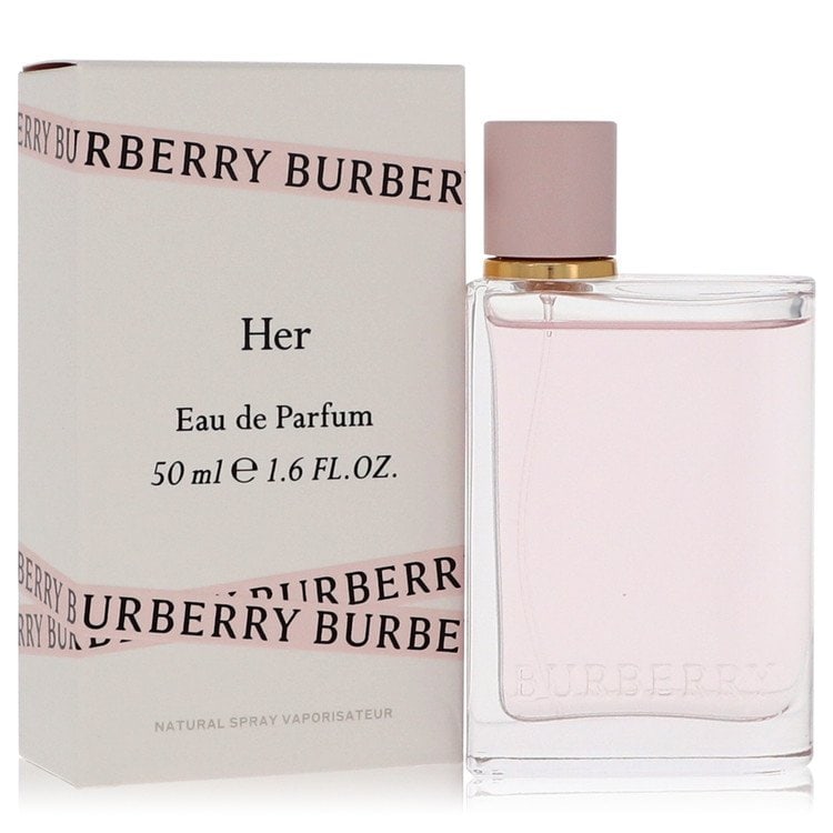 Burberry Her by Burberry Eau De Parfum Spray 1.7 oz: Burberry Her by Burberry Eau De Parfum Spray 1.7 oz Burberry Her by Burberry Eau De Parfum Spray 1.7 oz combines fruity and floral notes in an elegant blend, featuring strawberry and sour cherry for a