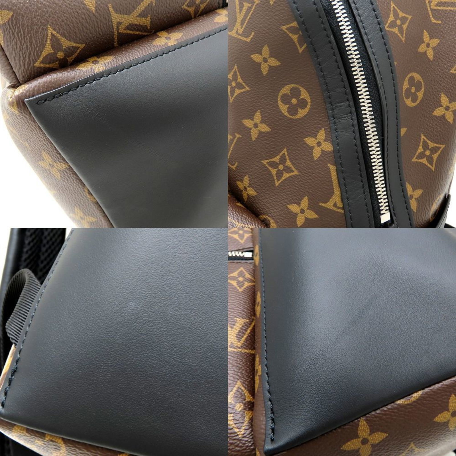 Canvas Leather Louis Vuitton Backpack - 5