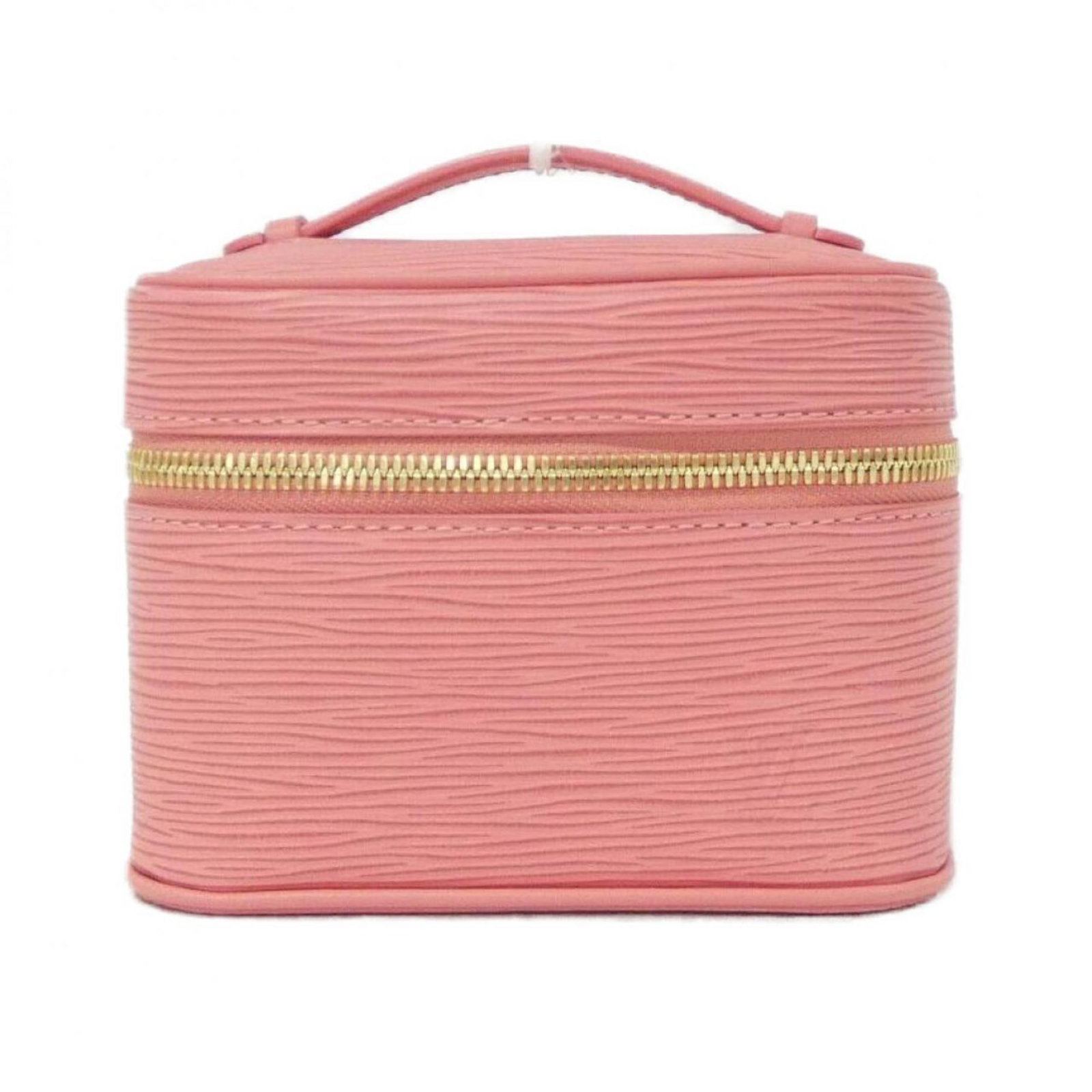 Leather Pouch Louis Vuitton: Leather Pouch Louis Vuitton Pink leather Louis Vuitton pouch with gold hardware, made from calf leather and measuring 11cm x 14cm x 9cm. This stylish accessory features a classic design that