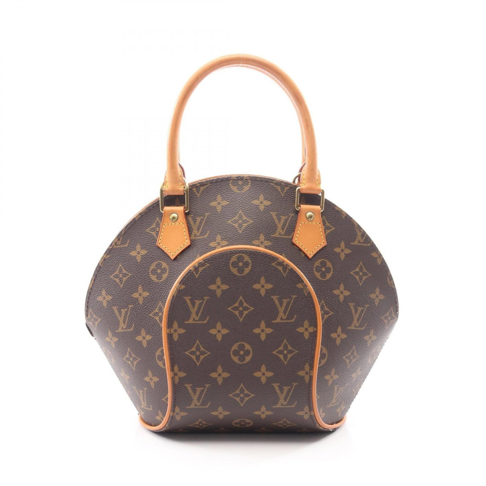 Canvas Leather Coated Handbag Vuitton Louis: Canvas Leather Coated Handbag Vuitton Louis Canvas Leather Coated Handbag Vuitton Louis. This brown leather handbag features coated canvas and measures 26cm x 21cm x 13cm, making it a stylish and
