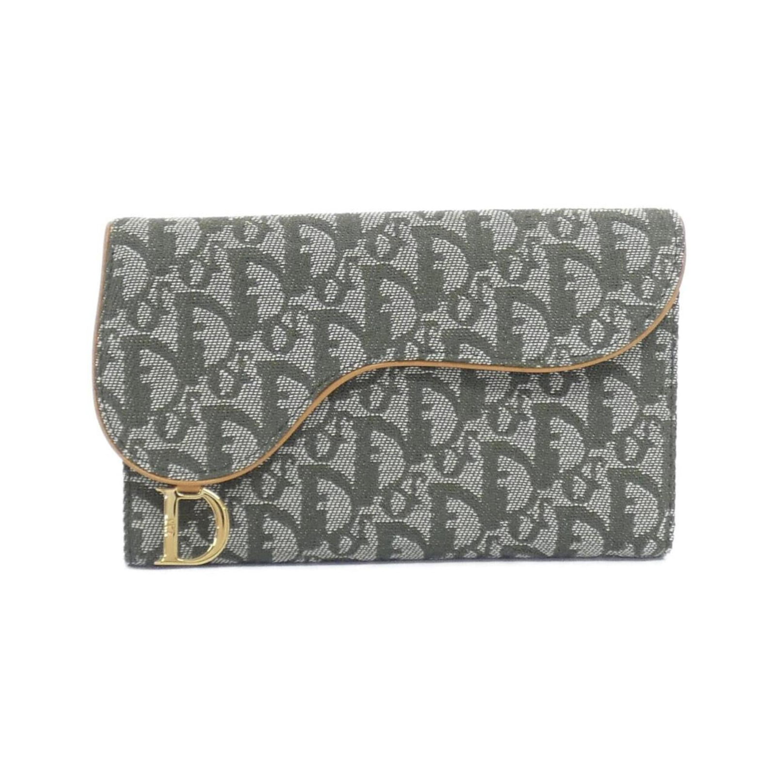Christian Dior Canvas Tri Fold Wallet: Christian Dior Canvas Tri Fold Wallet The Christian Dior Canvas Tri Fold Wallet boasts a sleek, versatile design with a tri-fold layout and durable canvas construction. Measuring 12cm x 19cm x 2cm,