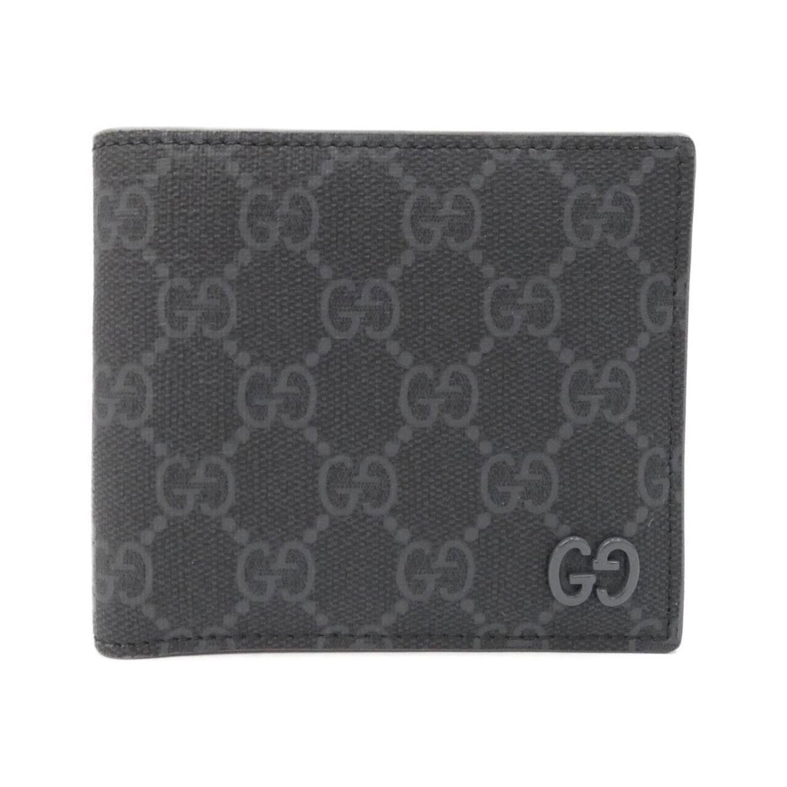 Gucci Gg Wallet Supreme Bi Fold: Gucci Gg Wallet Supreme Bi Fold Gucci Gg Wallet Supreme Bi Fold boasts sleek, modern design with its iconic GG Supreme pattern in black and gray hues. The bi-fold wallet features a slim profile and