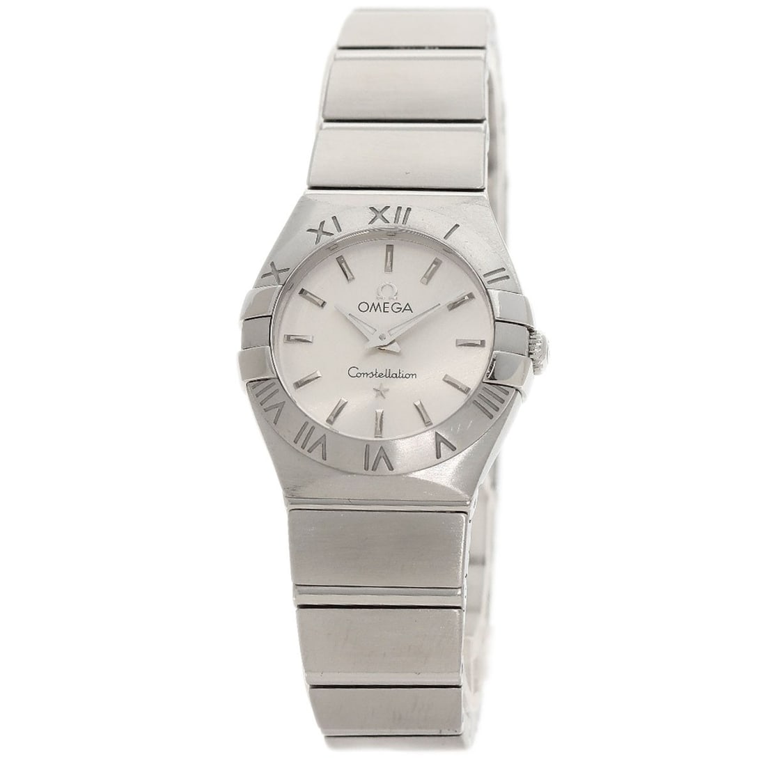 Omega Constellation Blush Watches 123.10.24.60.02.001 Stainless: Omega Constellation Blush Watches 123.10.24.60.02.001 Stainless Silver Omega Constellation Blush Watches with a sleek 25mm stainless steel case and silver bezel, featuring an analog display and quartz
