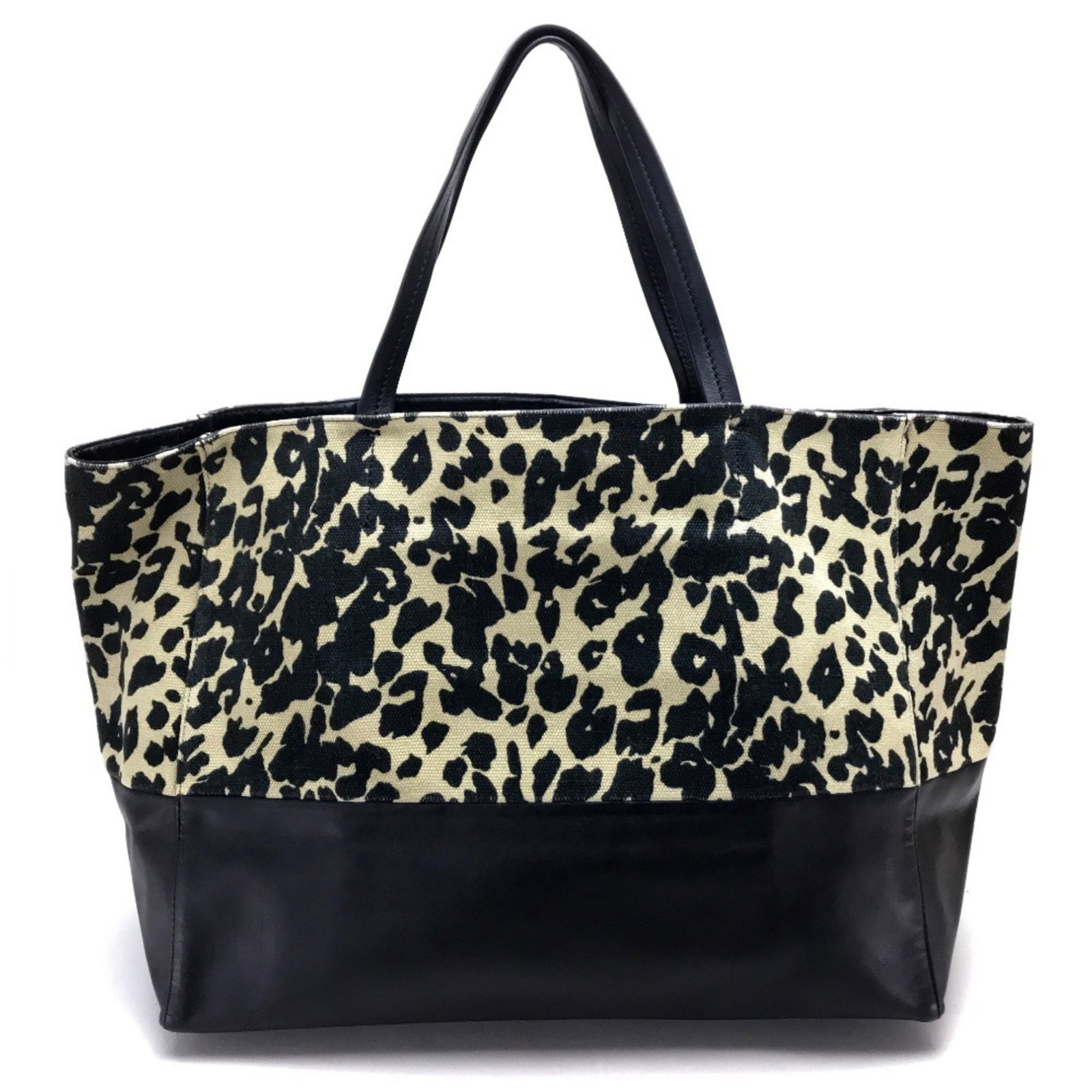 Canvas leather tote bag Celine - 2