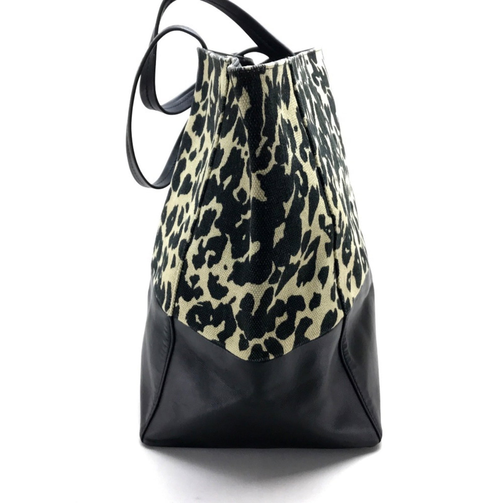 Canvas leather tote bag Celine - 4