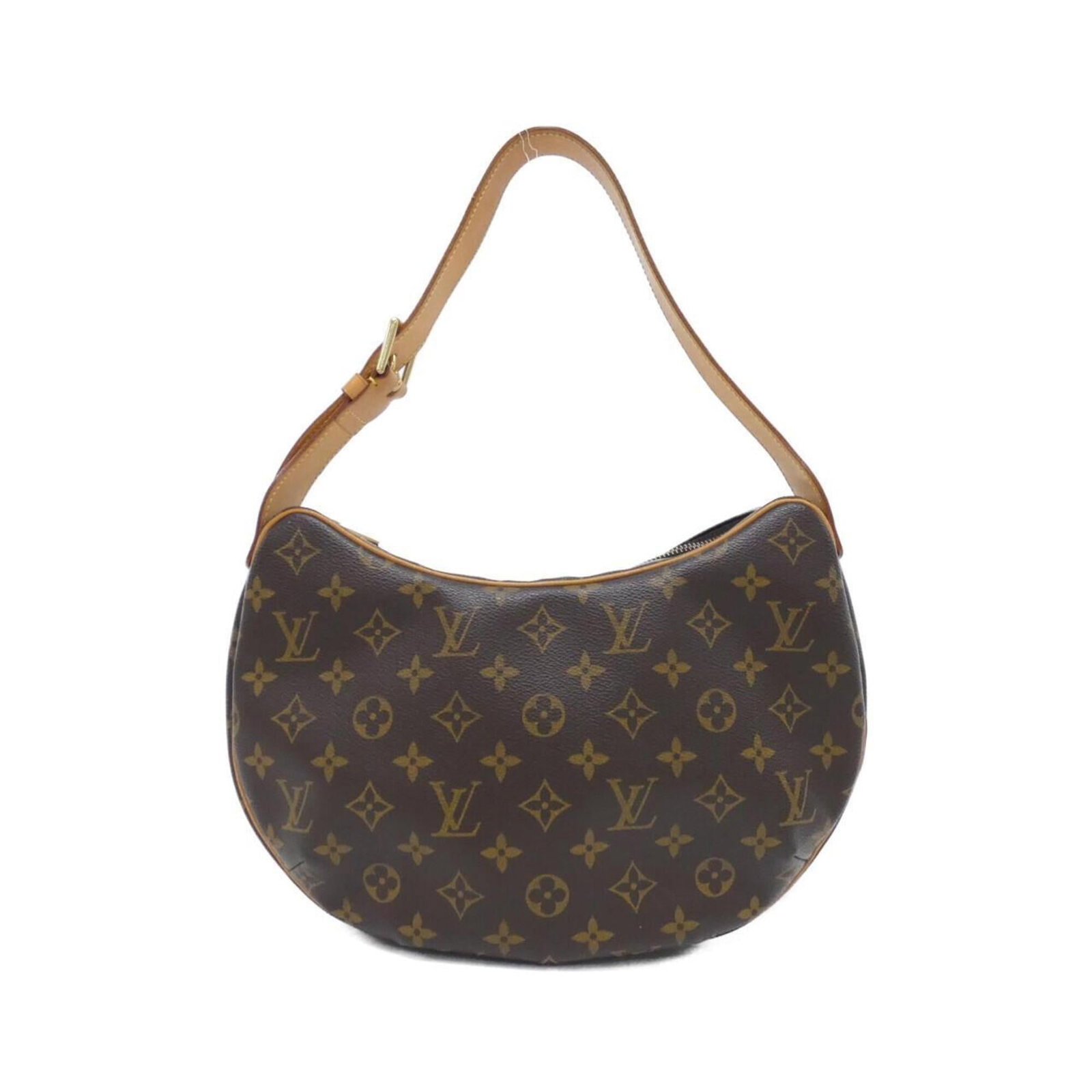 Shoulder bag coated canvas by Louis Vuitton: Shoulder bag coated canvas by Louis Vuitton Coated canvas by Louis Vuitton, featuring the iconic monogram pattern in Marron. This shoulder bag boasts a timeless design with clean lines and a compact