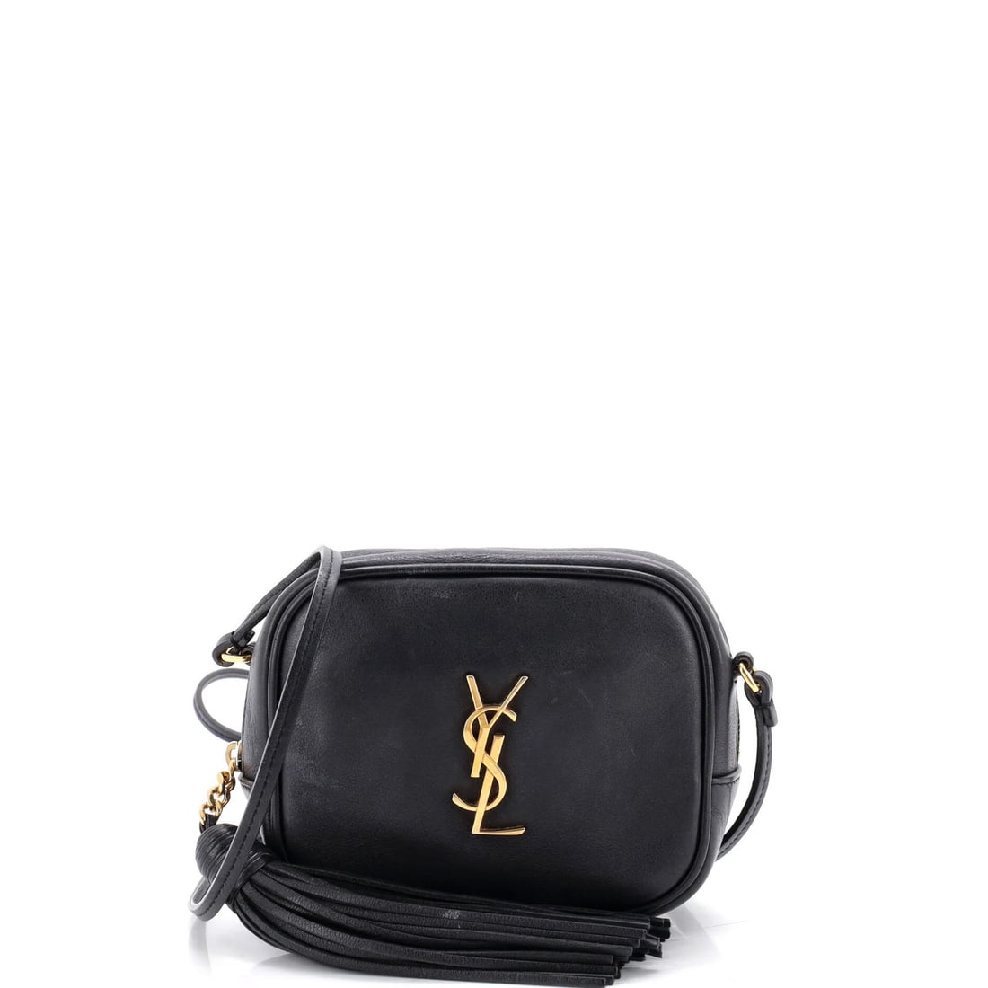 Laurent Saint Classic Crossbody Bag Monogram Leather Small: Laurent Saint Classic Crossbody Bag Monogram Leather Small Small, sleek Saint Laurent Classic Monogram Leather Crossbody Bag with black exterior and gold hardware. The bag features a small size with