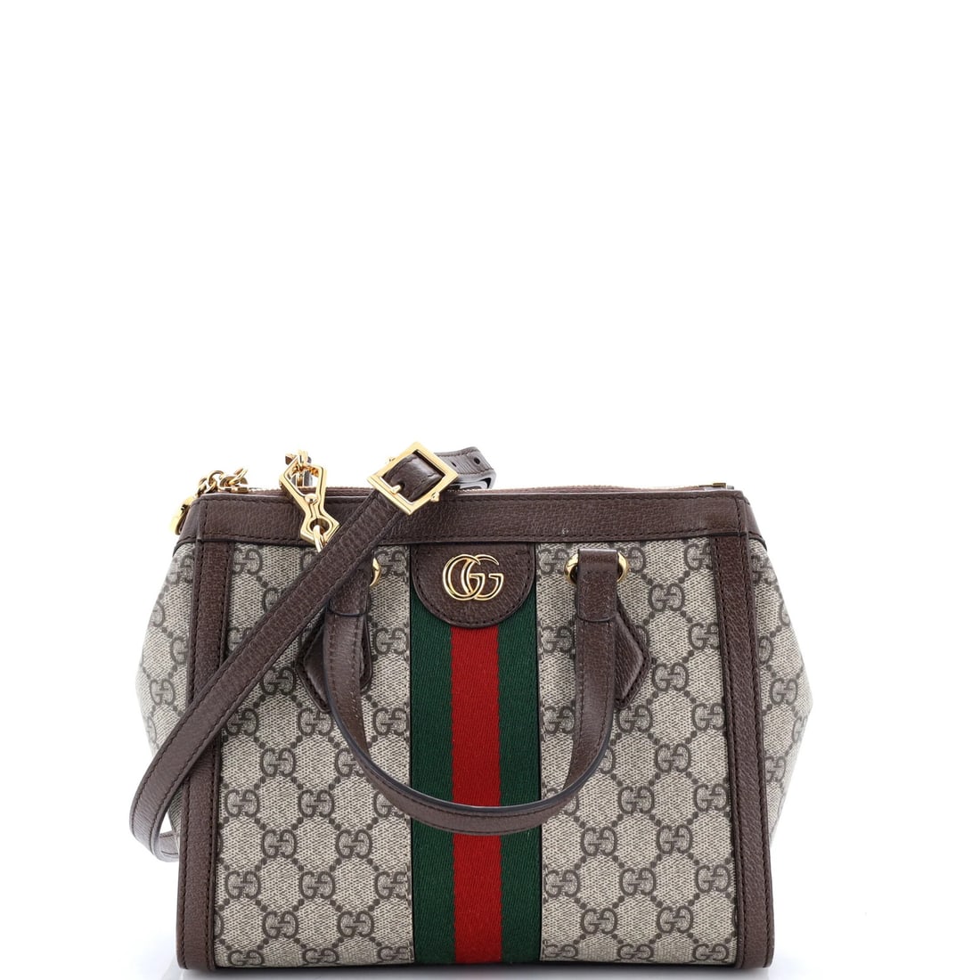 Gucci Ophidia Top Handle Tote GG Coated Canvas Small (1 of 7)