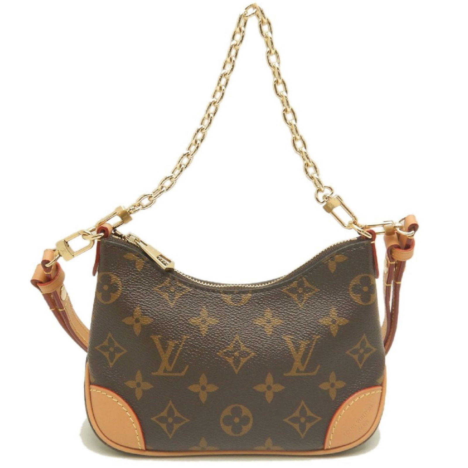Shoulder Bag Monogram By Louis Vuitton: Shoulder Bag Monogram By Louis Vuitton Monogram by Louis Vuitton shoulder bag in brown, featuring a zipper closure and measuring 13cm x 20cm x 7cm. This stylish bag boasts the iconic monogram pattern 