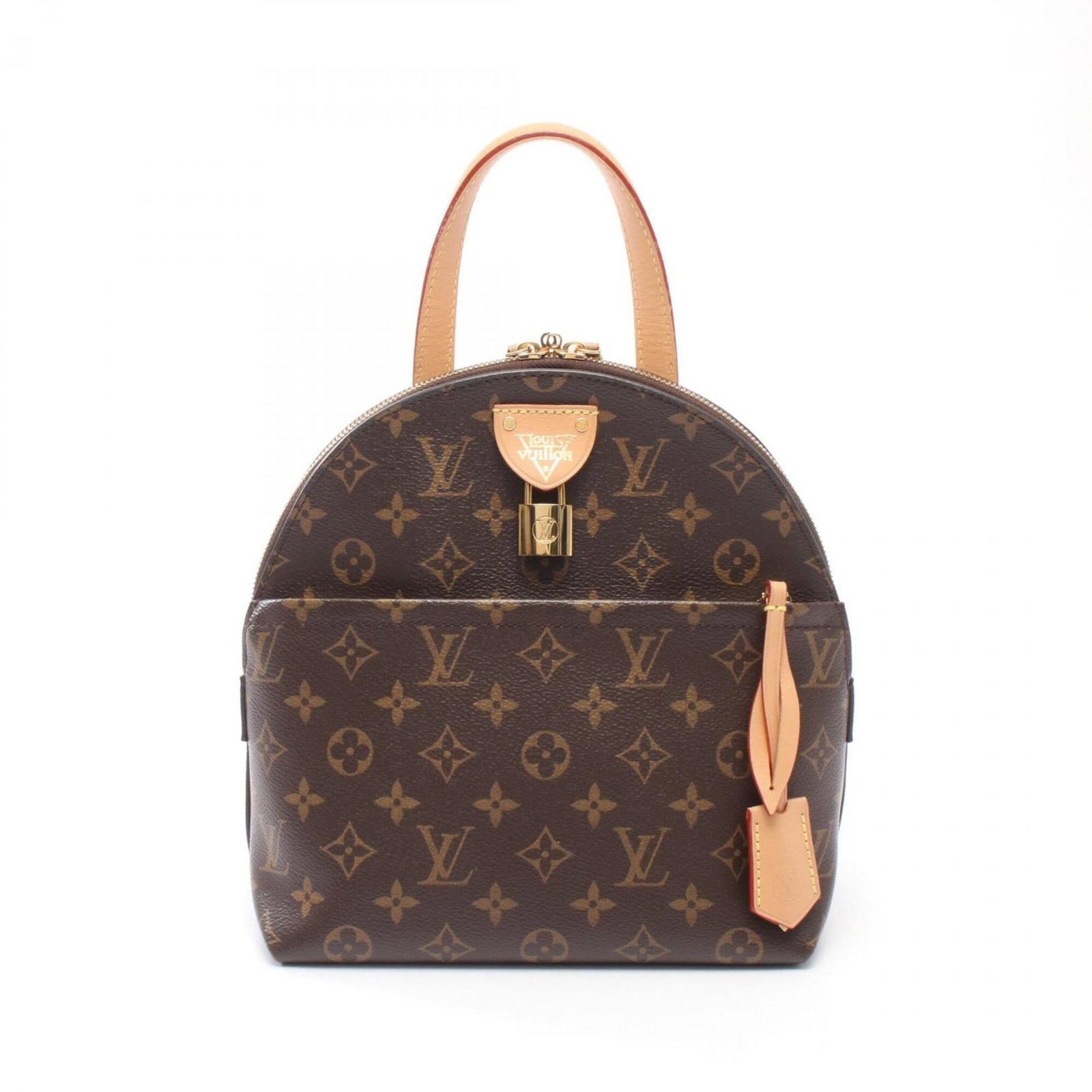 Vuitton Louis Pvc Leather Backpack Handbag: Vuitton Louis Pvc Leather Backpack Handbag Brown Louis Vuitton MPN M44944 PVC Leather Backpack Handbag, measuring 24cm x 22cm x 12cm. This stylish backpack features a unique combination of PVC and