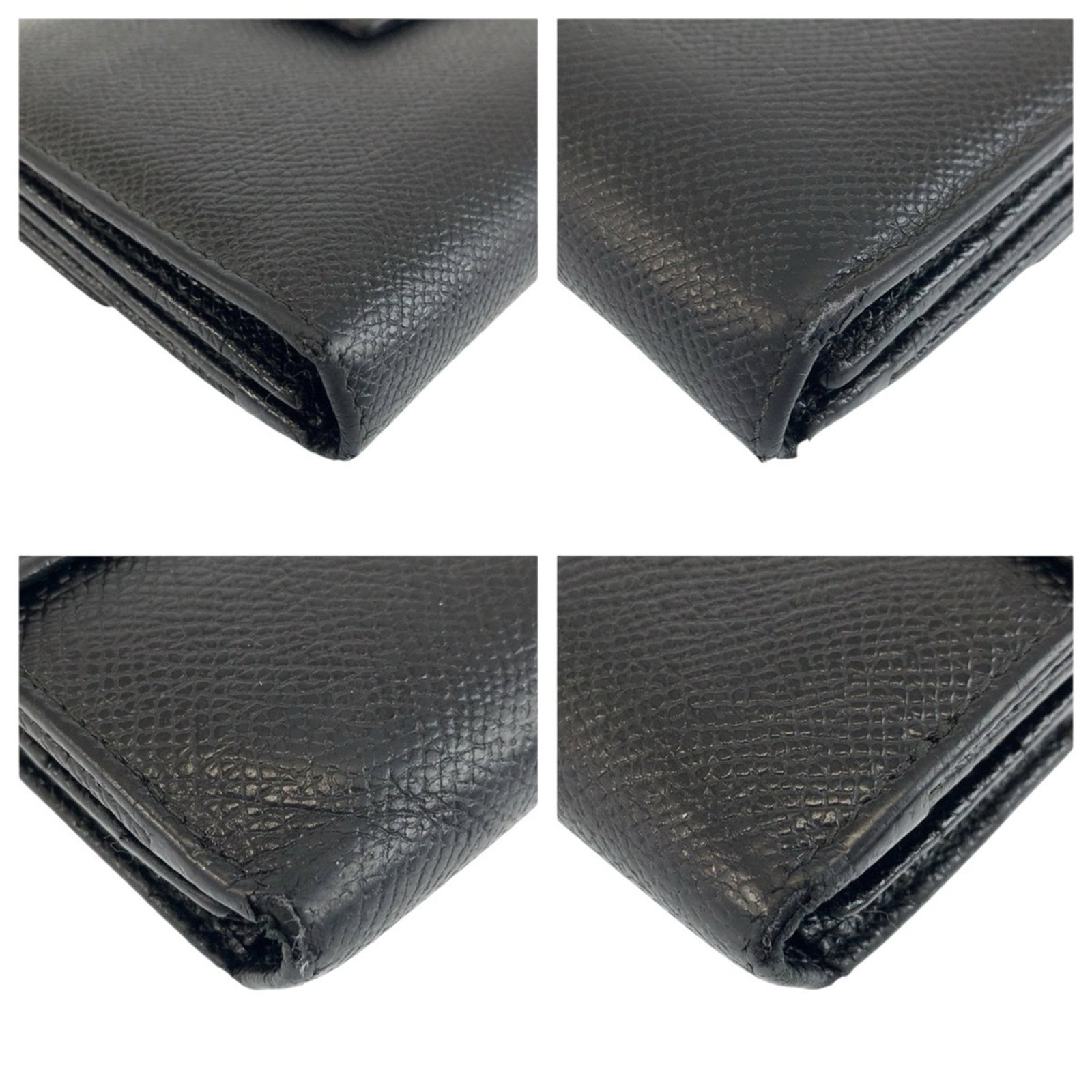 Long Bi fold Wallet Leather - 7