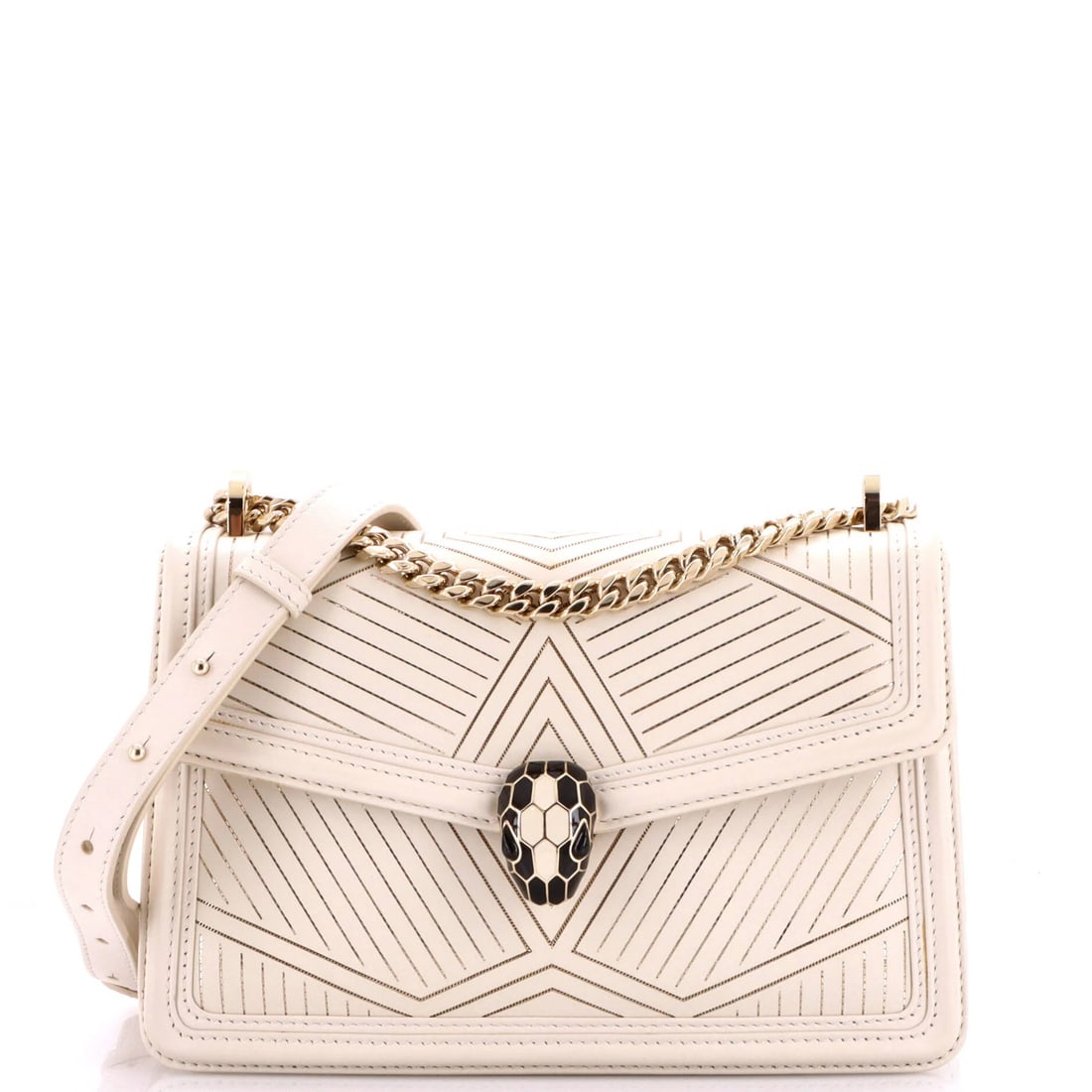 Bvlgari Quilted Leather Shoulder Small Diamond Blast Serpenti Bag (1 of 8)