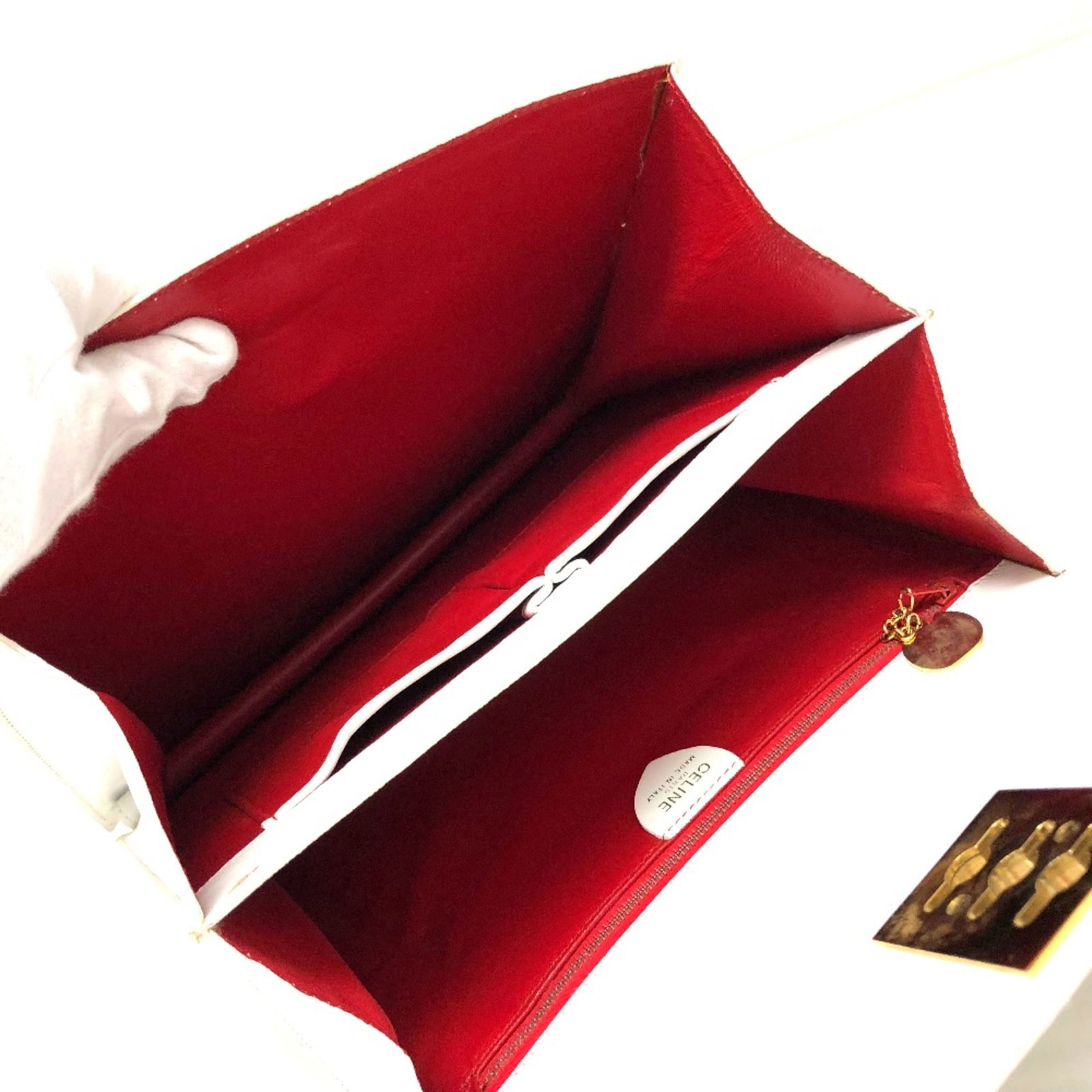 Handbag Celine Leather - 6