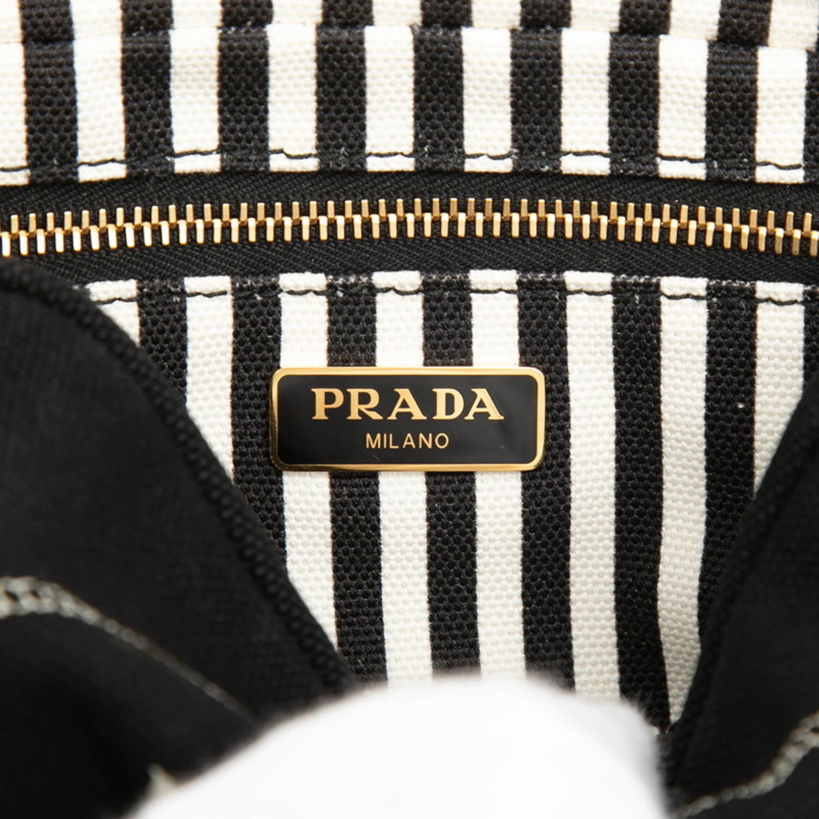 Handbag Canvas Pouch Prada - 5