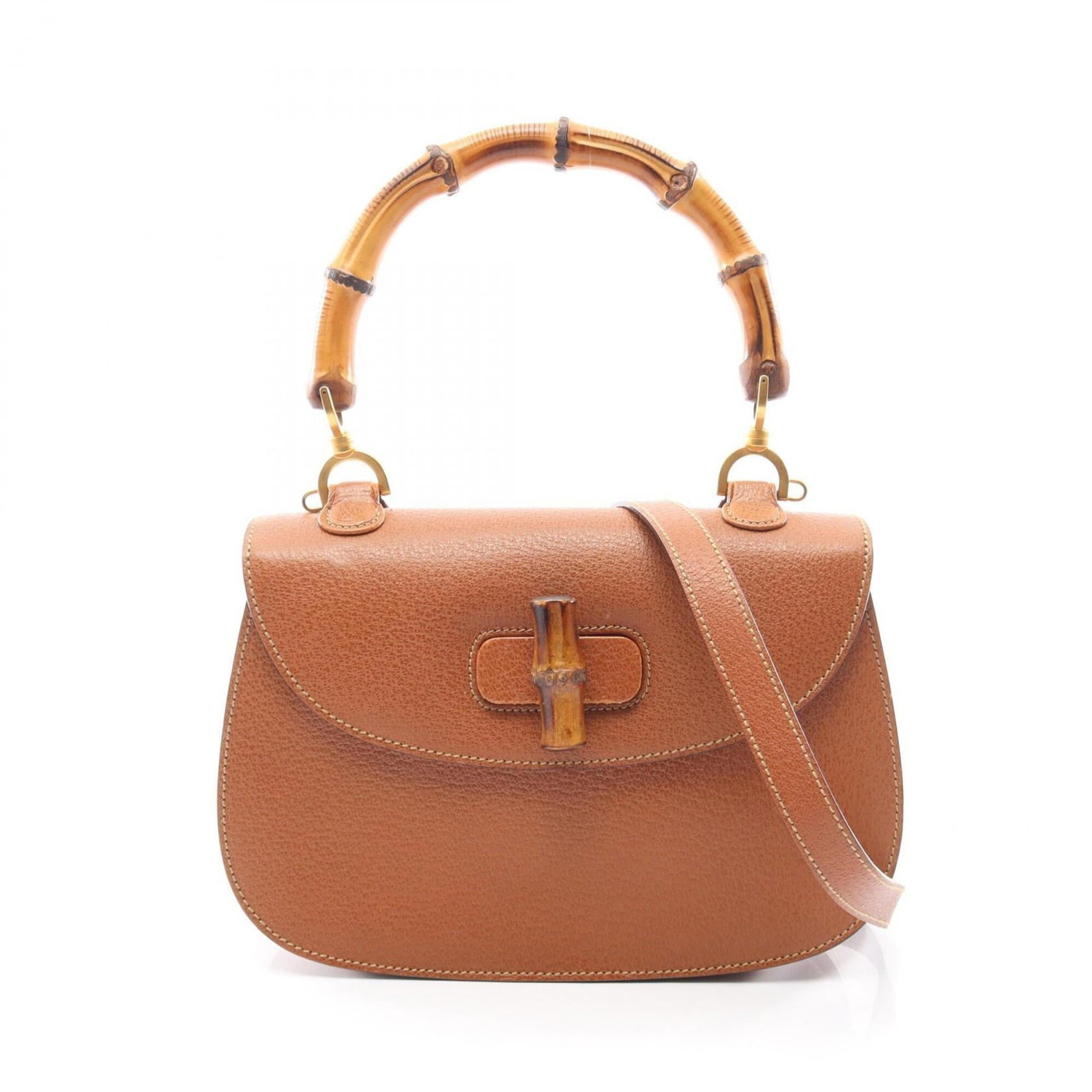 Gucci Handbag Leather: Gucci Handbag Leather Brown Gucci Handbag Leather. Made from high-quality leather, this classic handbag measures 18.5cm x 26cm x 7.5cm and features a timeless design. The signature details of the