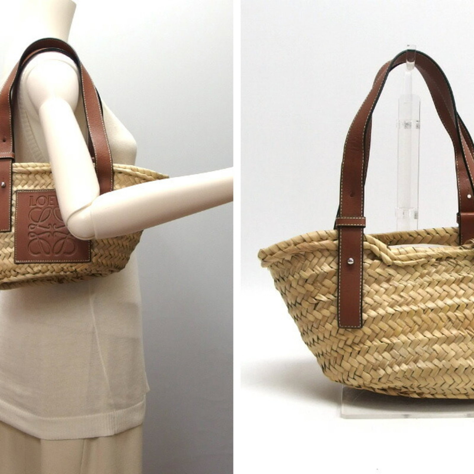 Loewe Raffia Leather Bag - 3