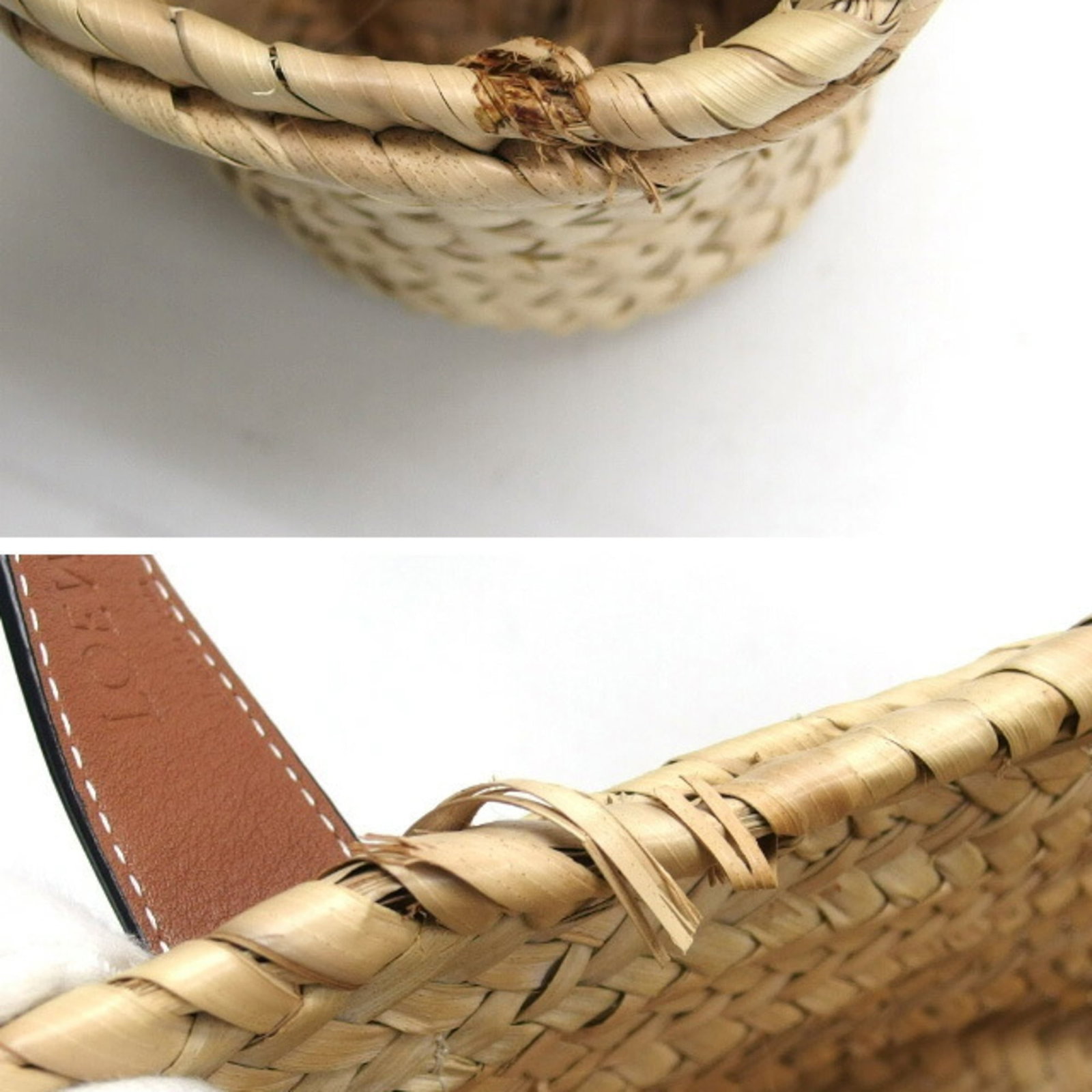 Loewe Raffia Leather Bag - 6