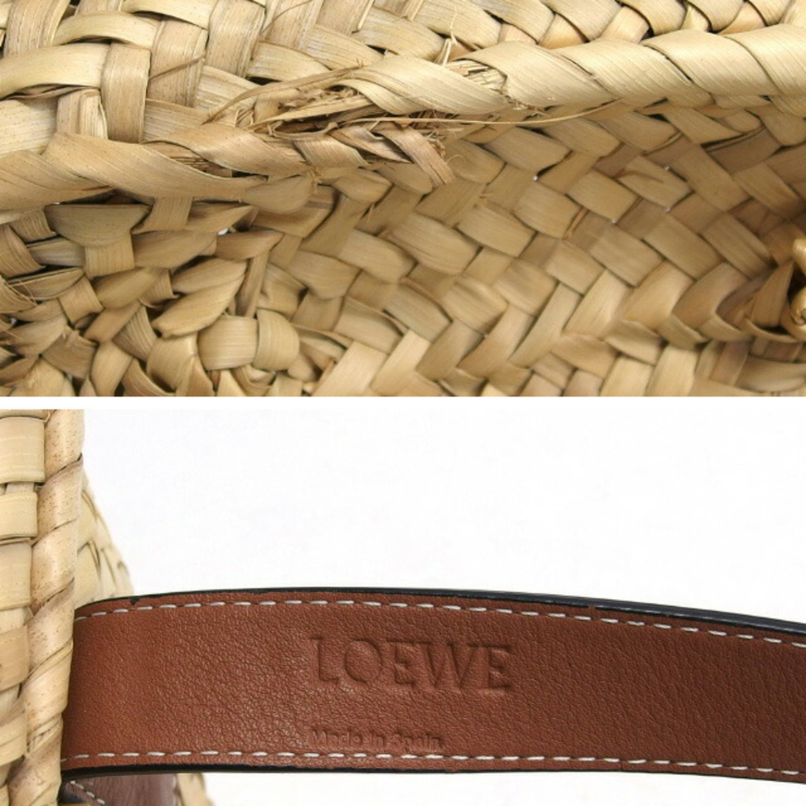 Loewe Raffia Leather Bag - 7