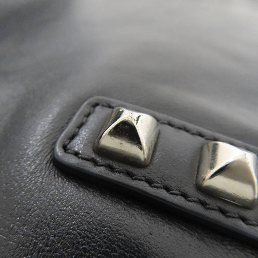 Miumiu Logo Studs Tote Bag Leather - 19