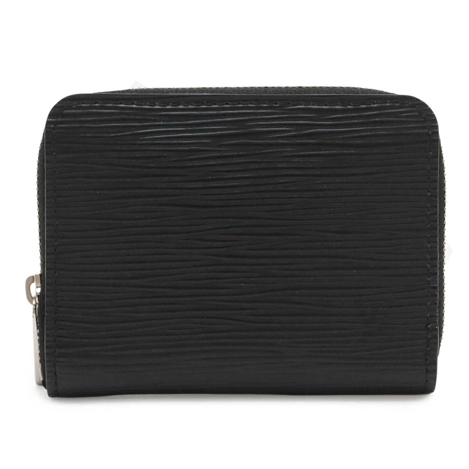 Louis Vuitton Epi Leather Coin Purse: Louis Vuitton Epi Leather Coin Purse Epi leather coin purse from Louis Vuitton, crafted in France with a sleek Noir finish. Measuring 8.5cm x 11cm, this compact case is designed to hold coins and smal