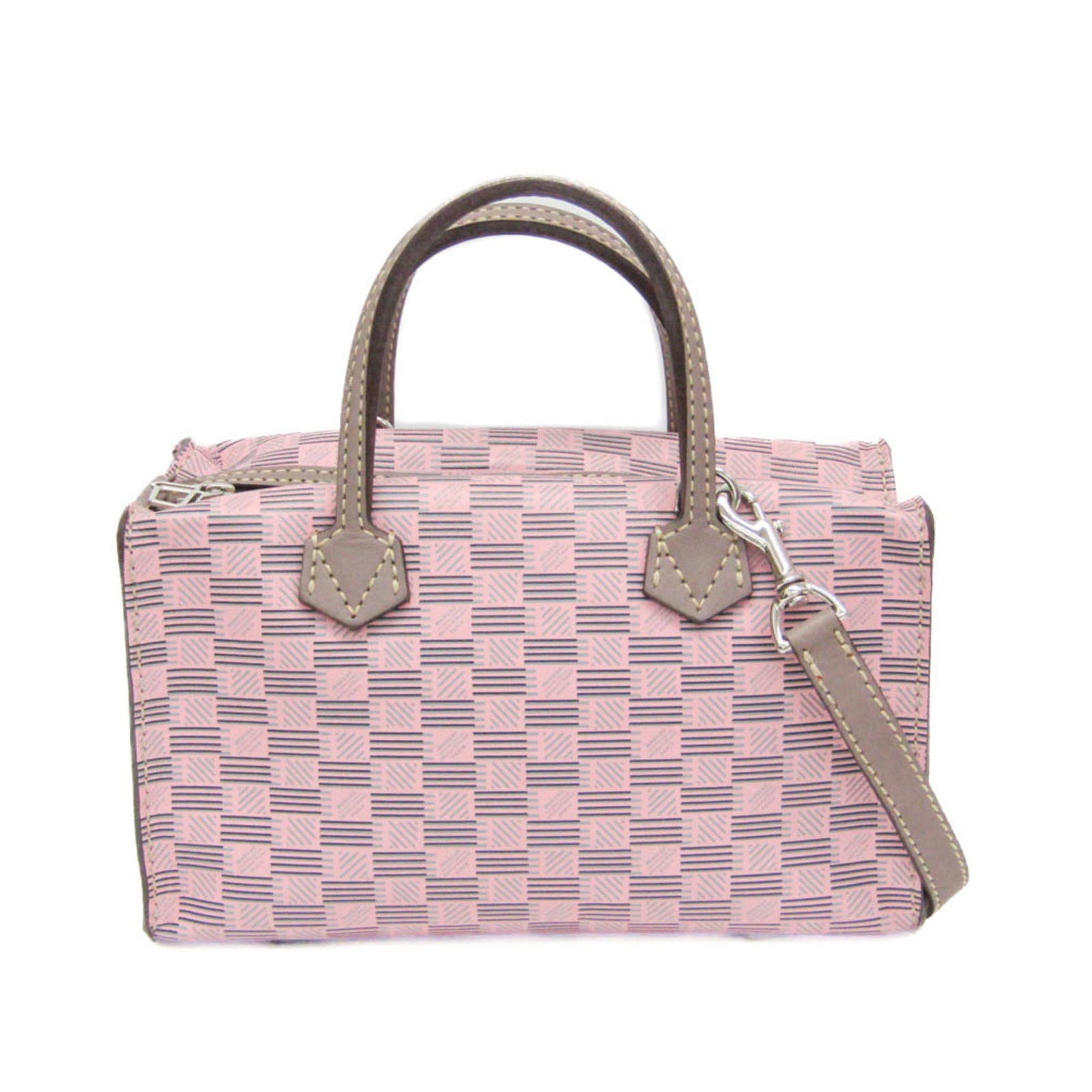 Handbag Leather Shoulder Bag Moreau: Handbag Leather Shoulder Bag Moreau Small, stylish, and made from high-quality leather, the Moreau POLOCHON shoulder bag features a unique gray and pink color combination. With its sleek design and