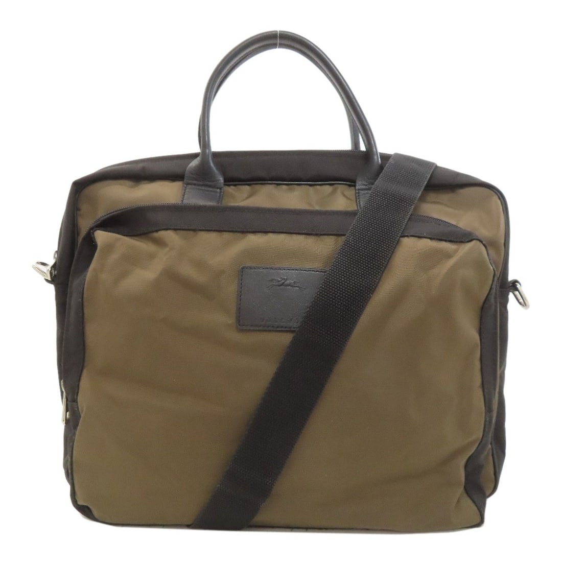 Business Nylon Longchamp 2Way Bag: Business Nylon Longchamp 2Way Bag Business Nylon Longchamp 2Way Bag features green exterior with matching interior, and is made from durable nylon material. The bag's design allows for easy