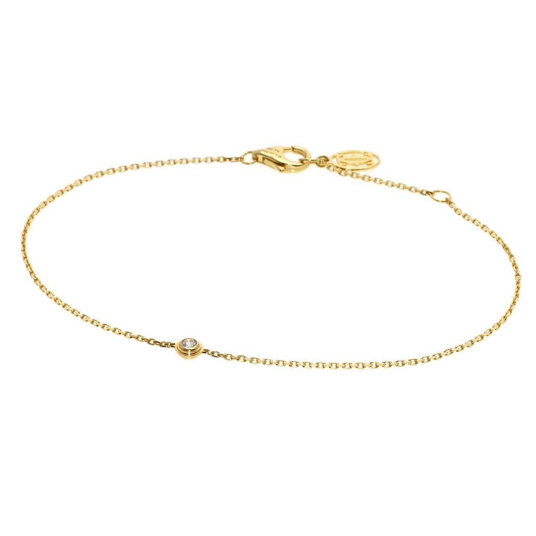Cartier Diamant Lger D'Amour Mini Model Diamond Bracelet K18 Yellow Gold: Cartier Diamant Lger D'Amour Mini Model Diamond Bracelet K18 Yellow Gold Cartier Diamant Lger D'Amour Mini Model Diamond Bracelet K18 Yellow Gold boasts a sleek design with a striking gold metal