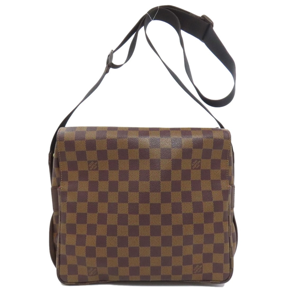Canvas Damier Bag Shoulder Naviglio Vuitton Louis M45255: Canvas Damier Bag Shoulder Naviglio Vuitton Louis M45255 Brown Damier canvas exterior, classic shoulder bag design. Features the iconic Naviglio Vuitton pattern, a timeless and stylish choice for