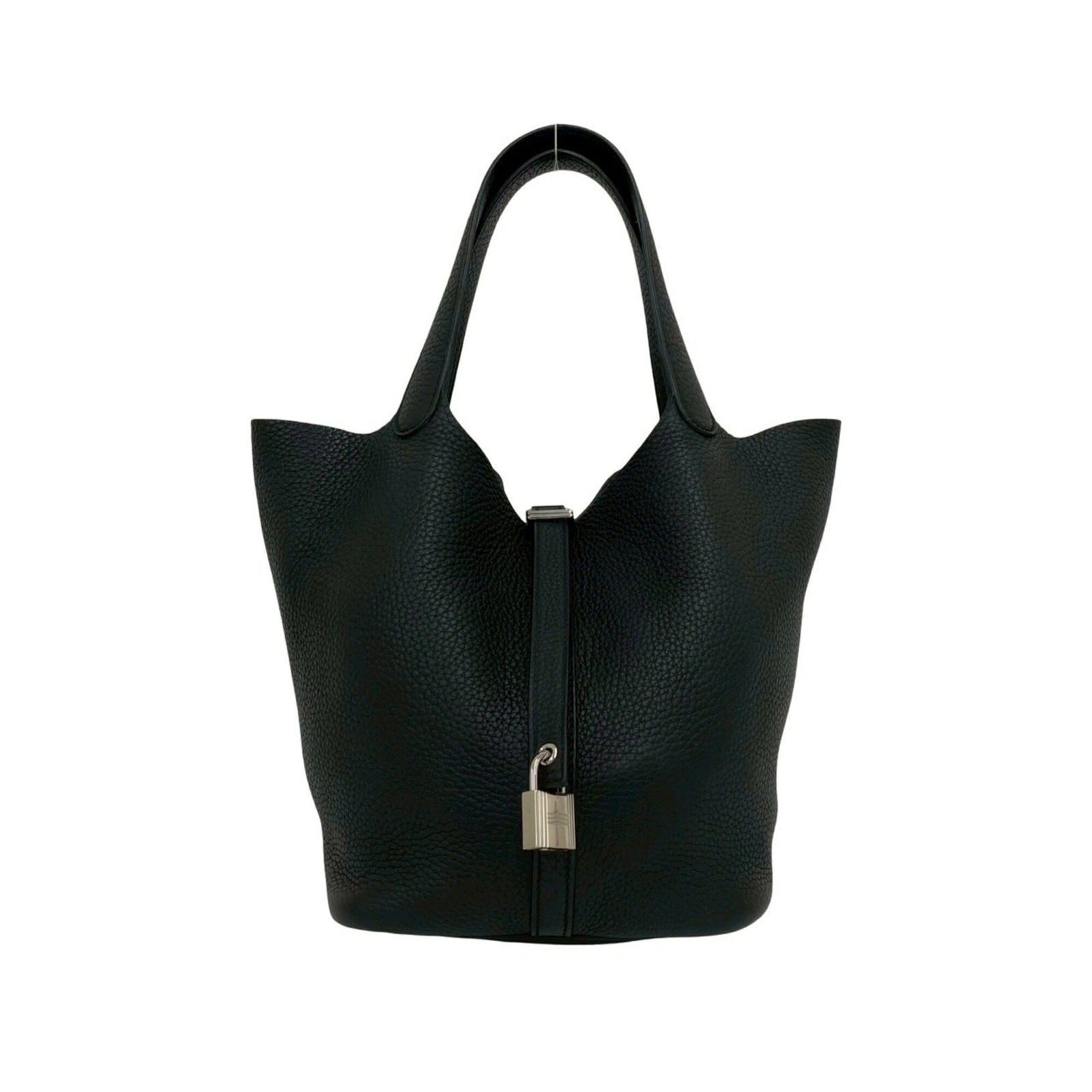 Hermes Handbag Tote Bag Taurillon Clemence Leather: Hermes Handbag Tote Bag Taurillon Clemence Leather Taurillon Clemence leather gives this Herm?s tote bag its distinctive look and feel. Measuring 22cm x 17.5cm x 21.5cm, it's a compact and stylish